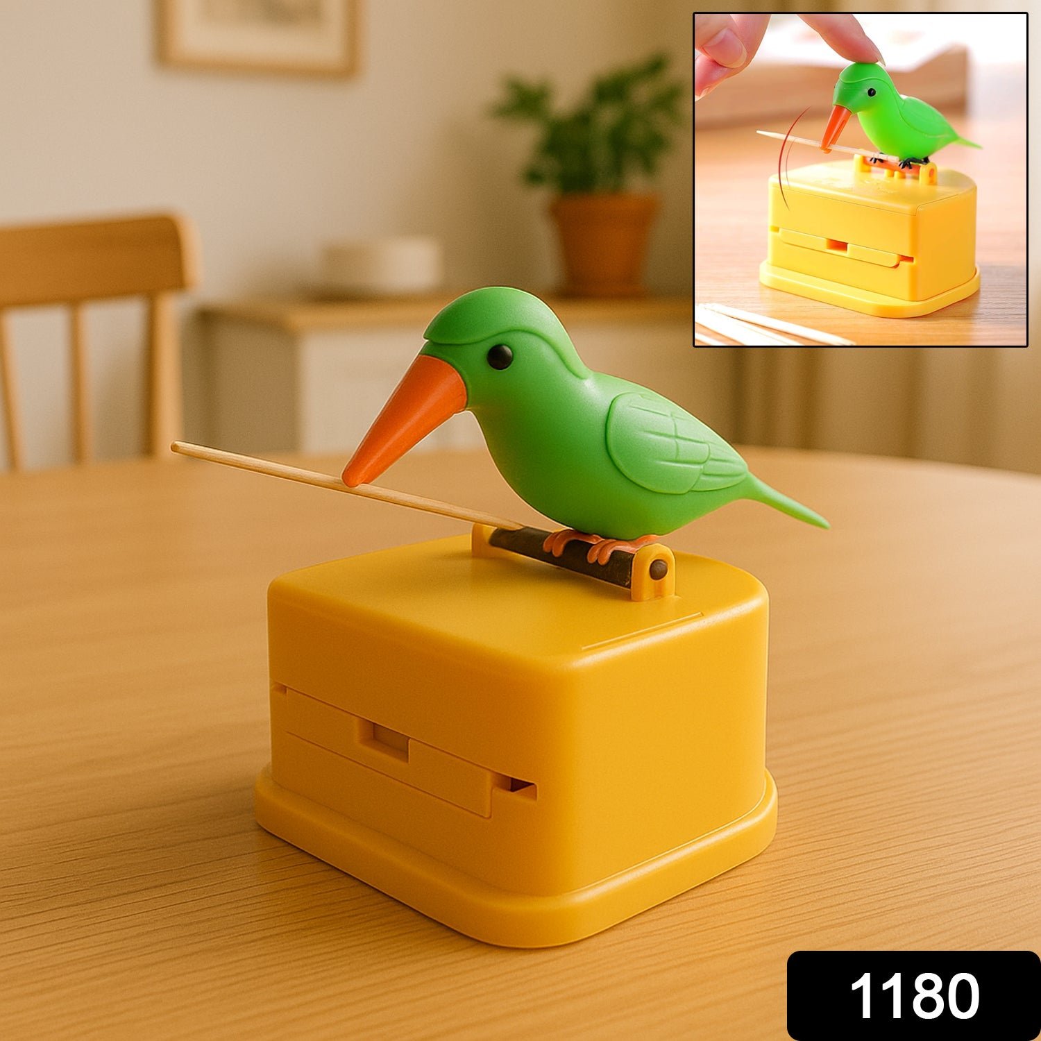 Portable Automatic Bird Toothpick Storage Box - Image 2