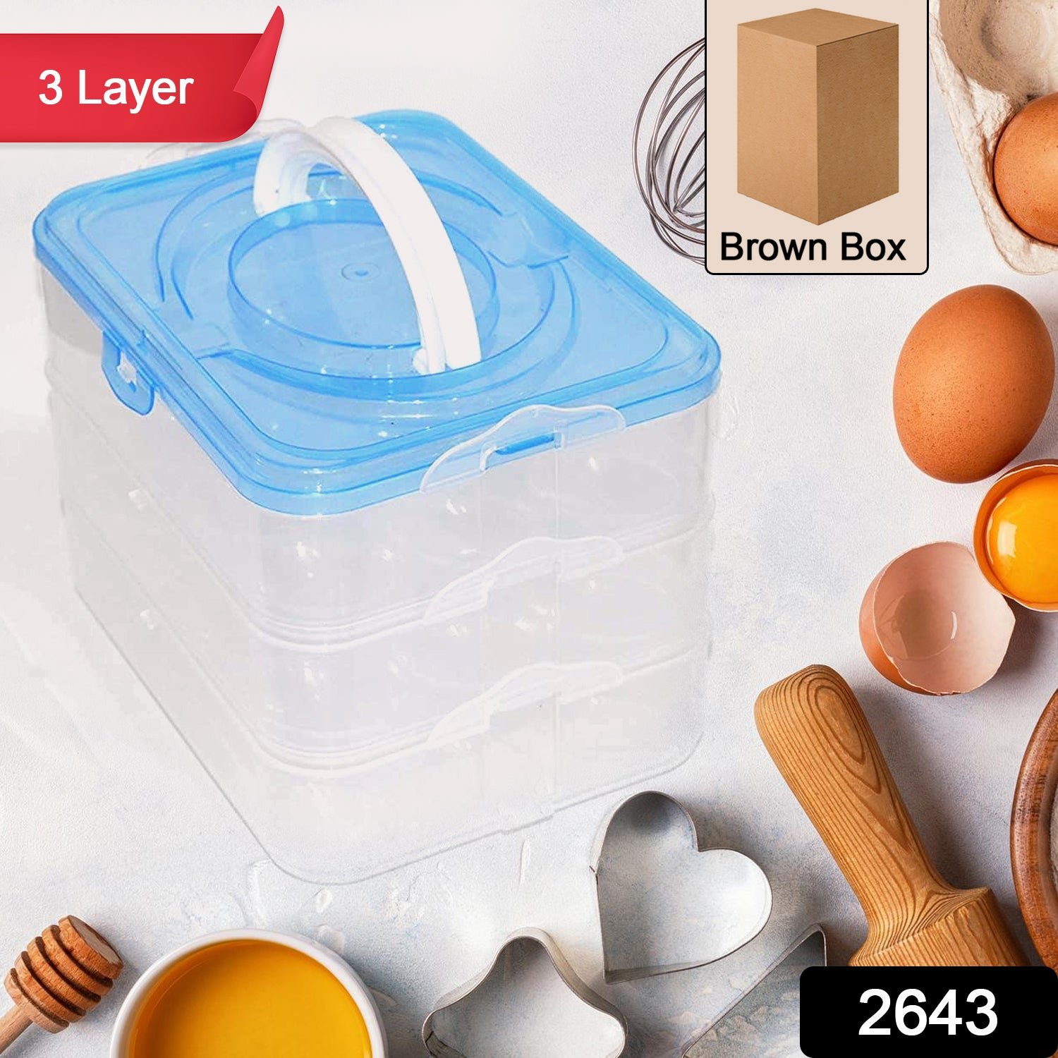 3-Layer Plastic Refrigerator Egg Storage Box (36 Grid) - Image 2