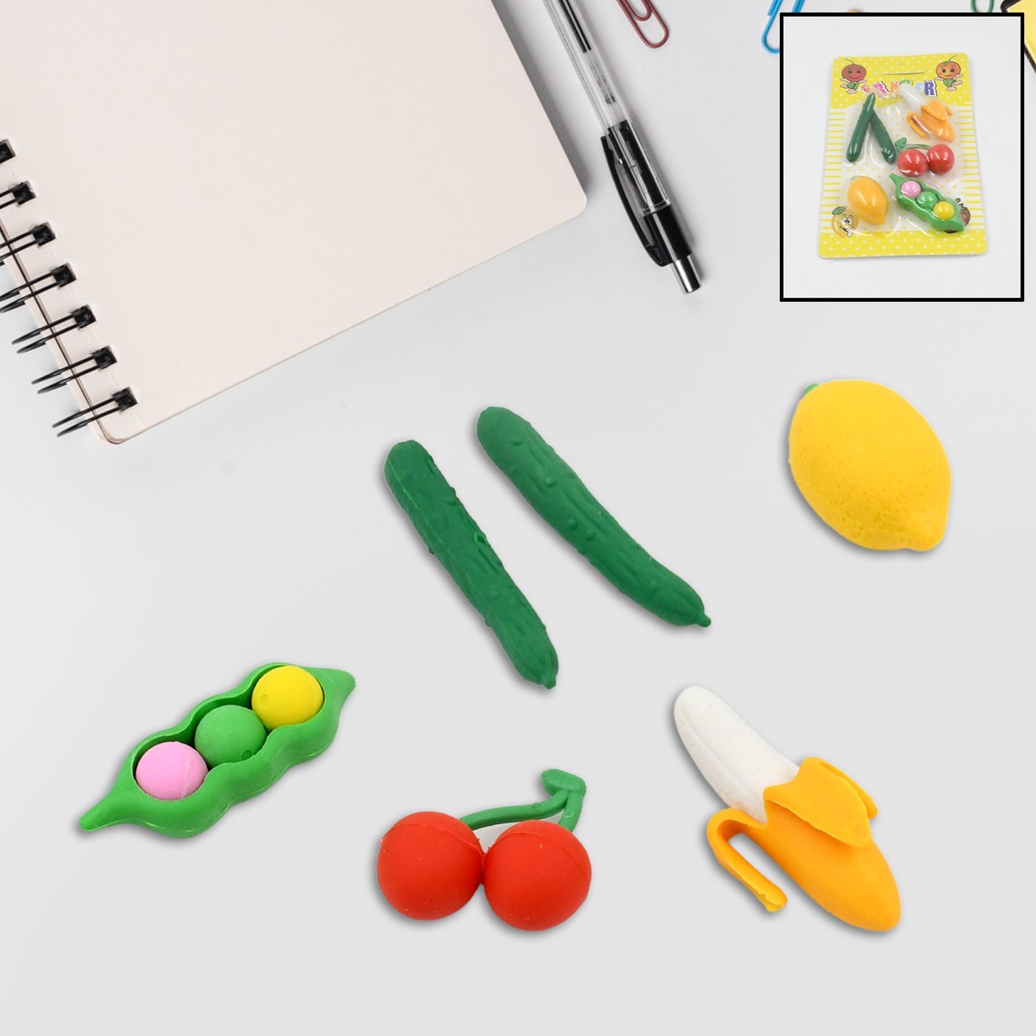 3D Mix Design Fancy & Colorful Erasers – Cute Novelty Eraser Set for Kids & School Prize (1 Set) - Image 4