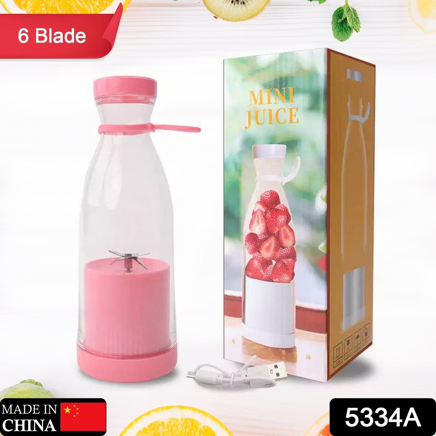 BLENDER PORTABLE JUICER FOR SMOOTHIE 420 ML Multicolour - Image 2