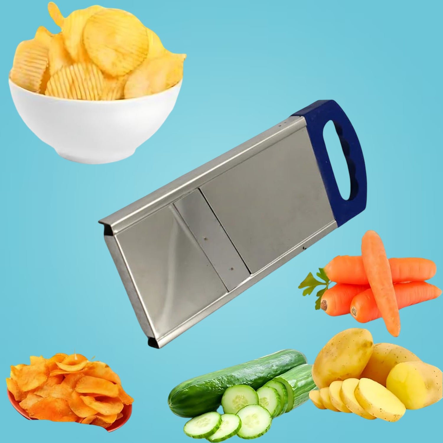 Plain Potato Slicer – Essential Kitchen Tool for Effortless Potato Cutting & Slicing - Image 3