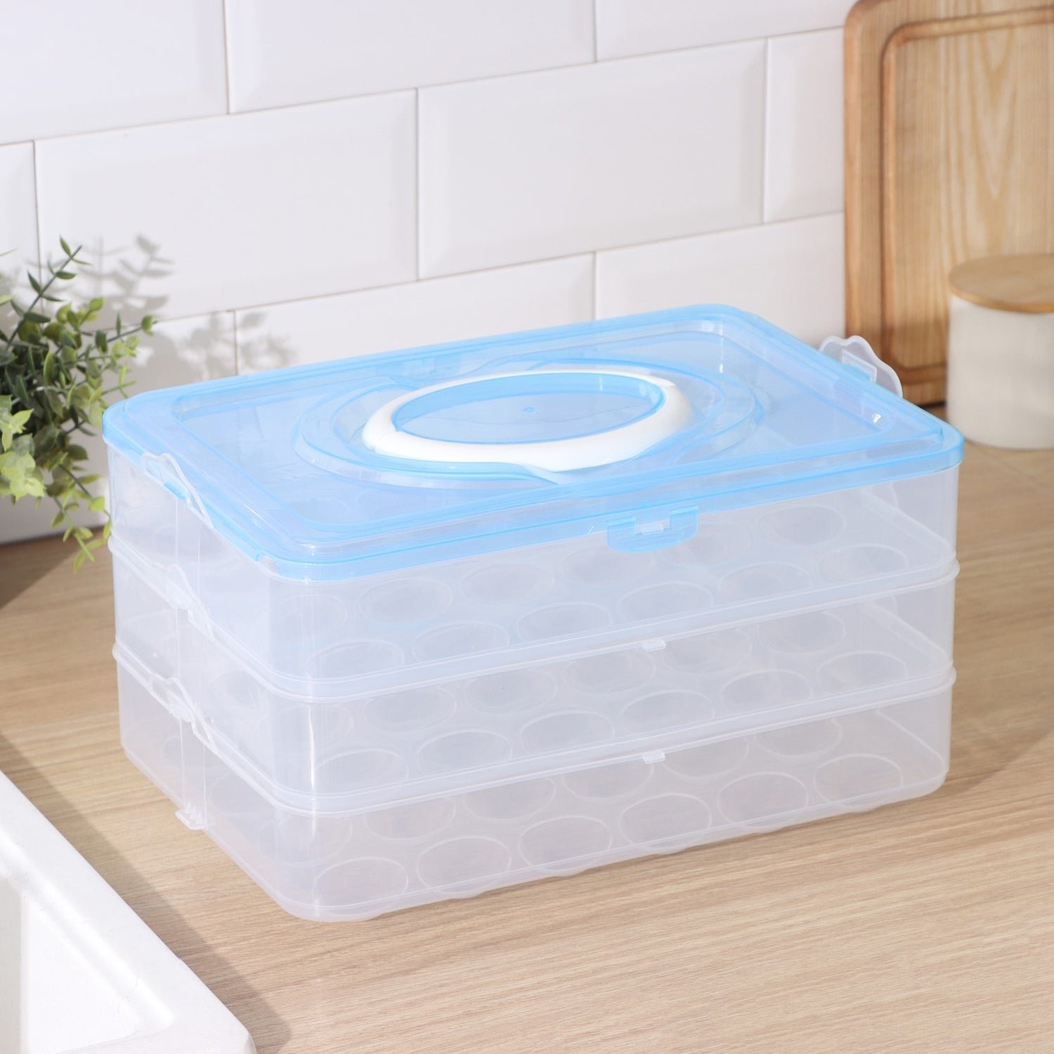 3-Layer Plastic Refrigerator Egg Storage Box (36 Grid) - Image 4