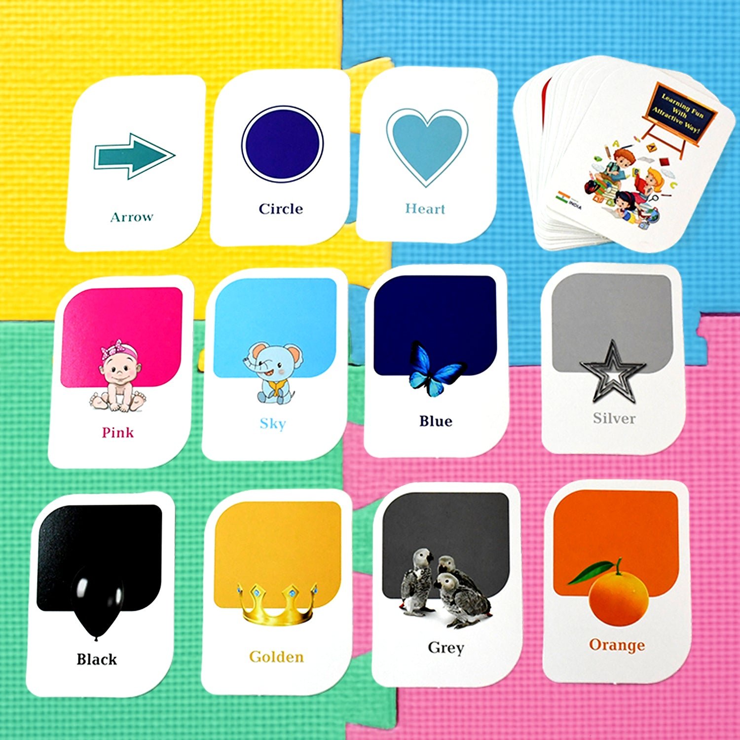 Kidkraft Early Learner 32-Piece Color & Shape Flashcard Set - Image 7