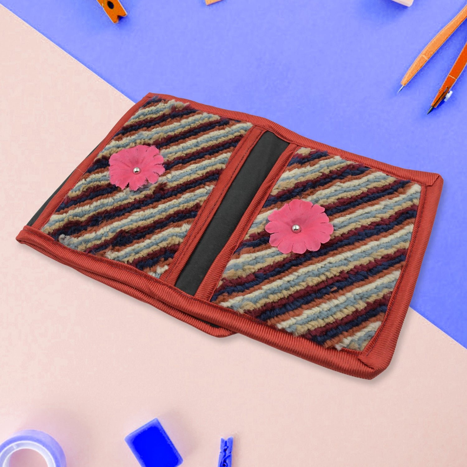 Foldable Hanging Organizer with 3 Pockets - Wall Hanging Letter Holder - Image 3