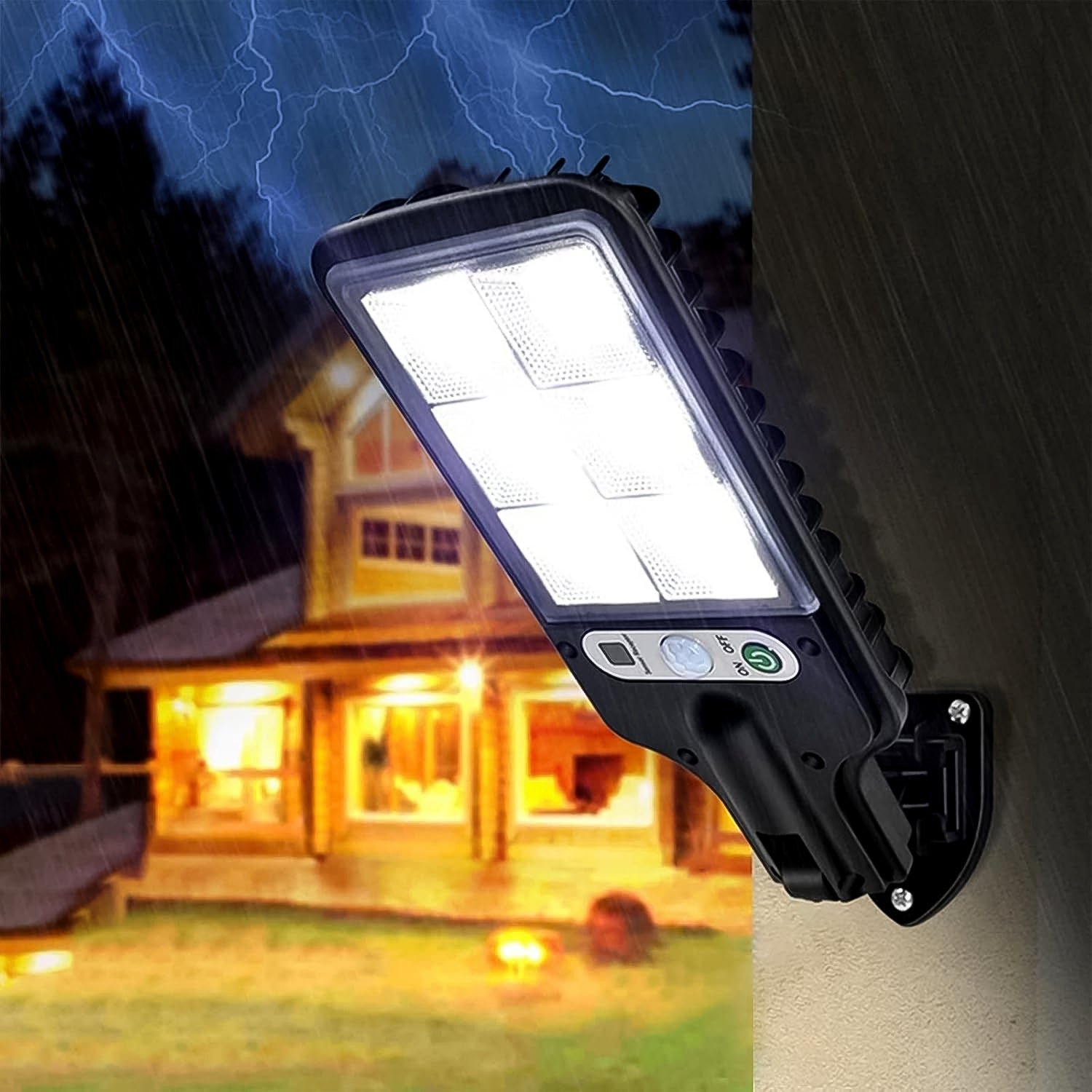 High-Power Solar LED Street Light with Motion Sensor & Remote Control - Image 6