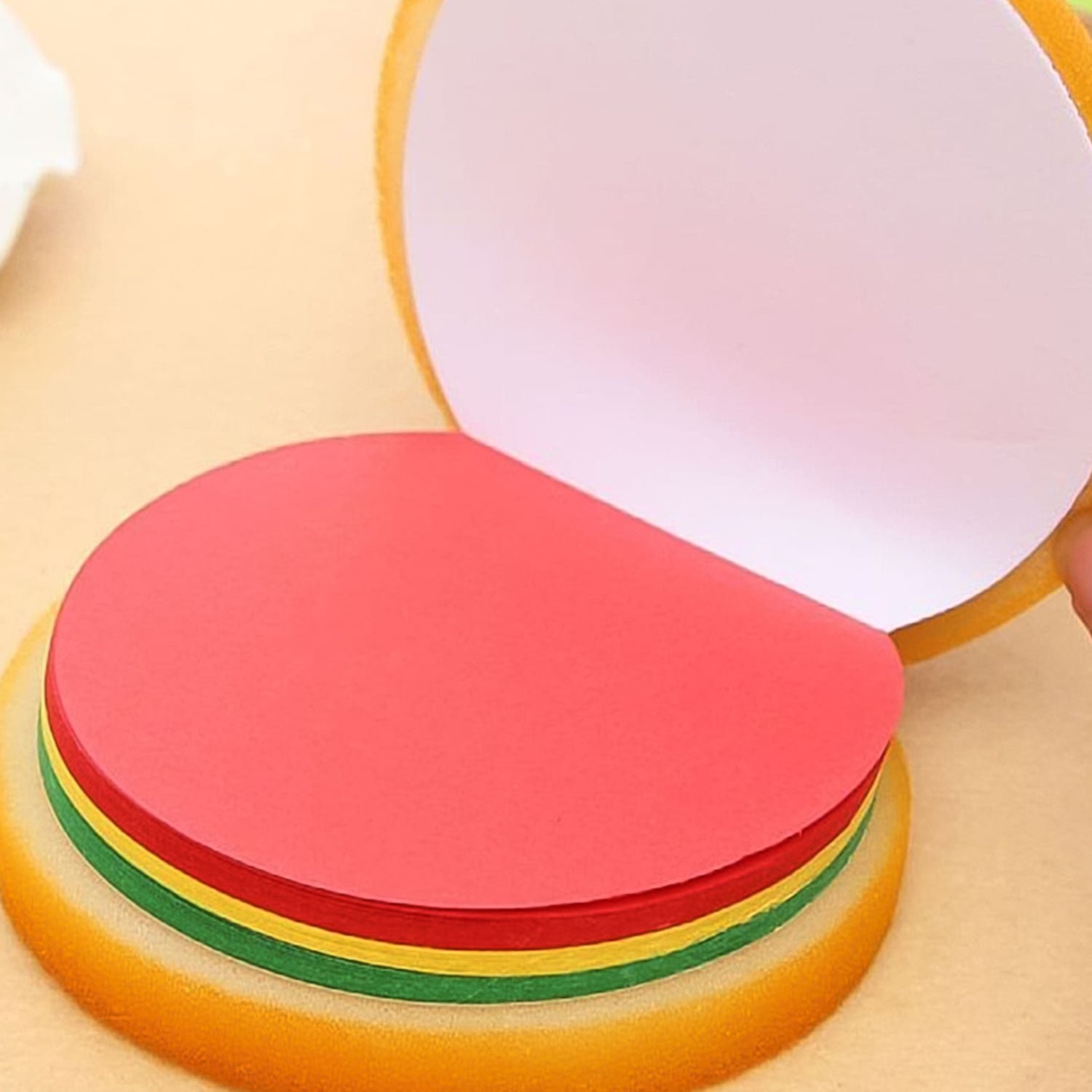 Burger Shaped Note / Sticky Notes / Memo Notes, Unique Mini Notes (Multicolor) - Image 3