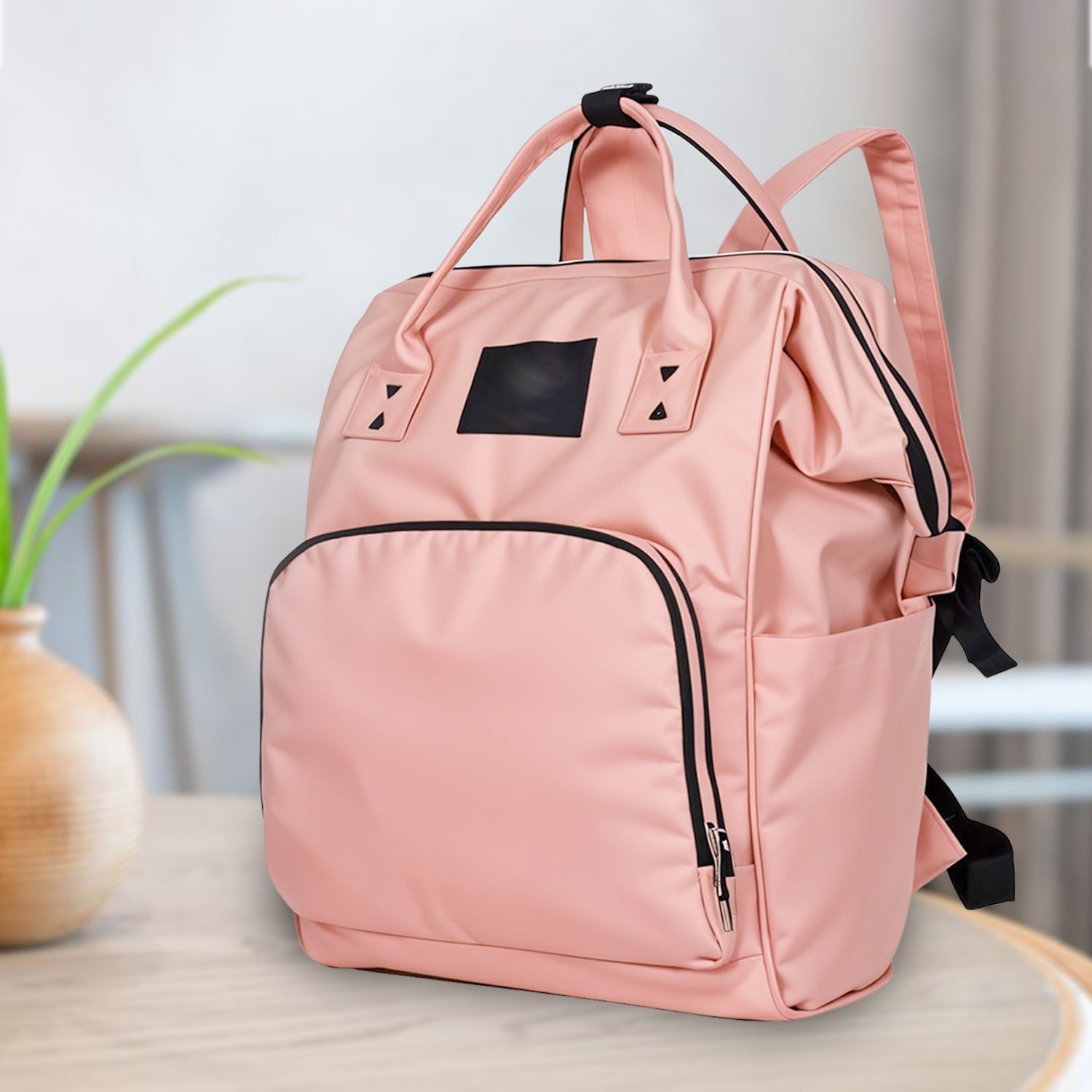 Multipurpose Large Capacity Mom's Backpack Diaper Bag (1 Pc) - Image 3