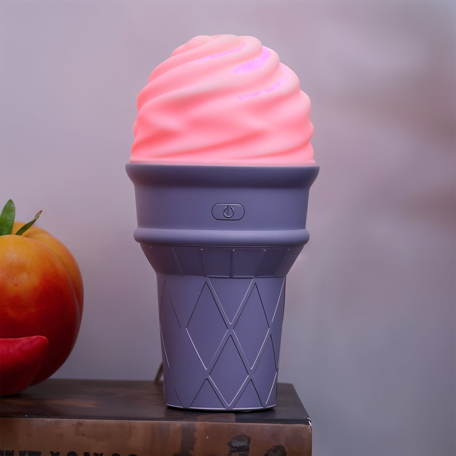 Ice Cream Cone Shape Air Freshener Humidifier (1Pc / Purple ) - Image 6