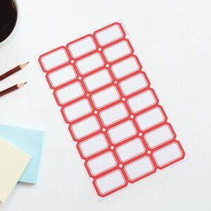 Multipurpose Writable Blank Label Sticker Sheets (1 Sheet)