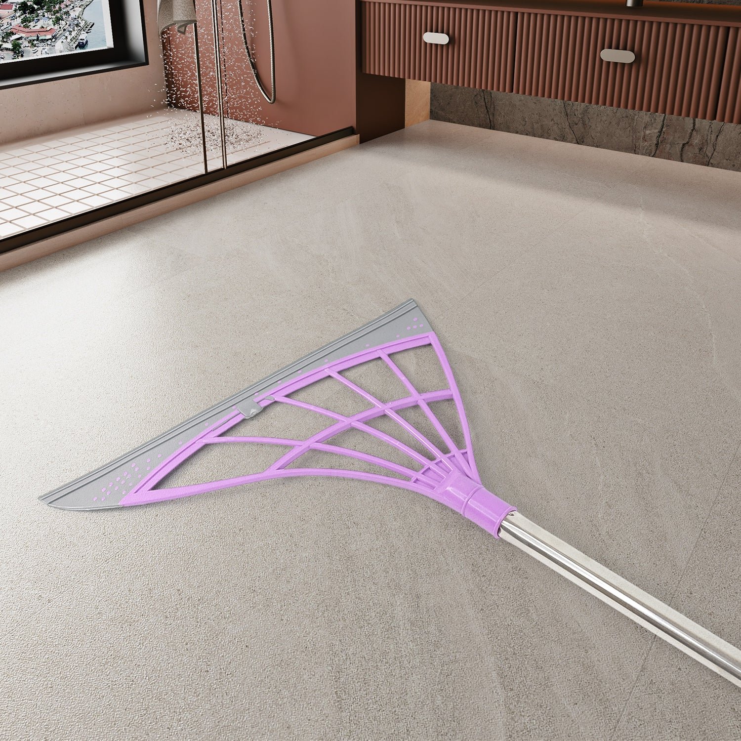 Durable Eco-Friendly Broom with Scraper - Image 11