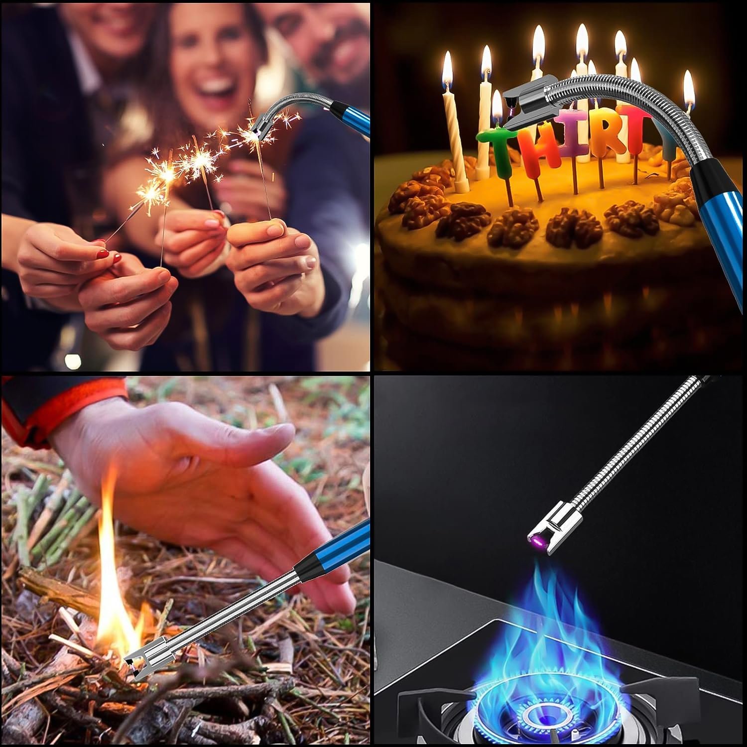 Electronic Smoking Plasma Lighters for Multipurpose Like Candles Grill BBQ (1 Pc / Mix Color) - Image 7