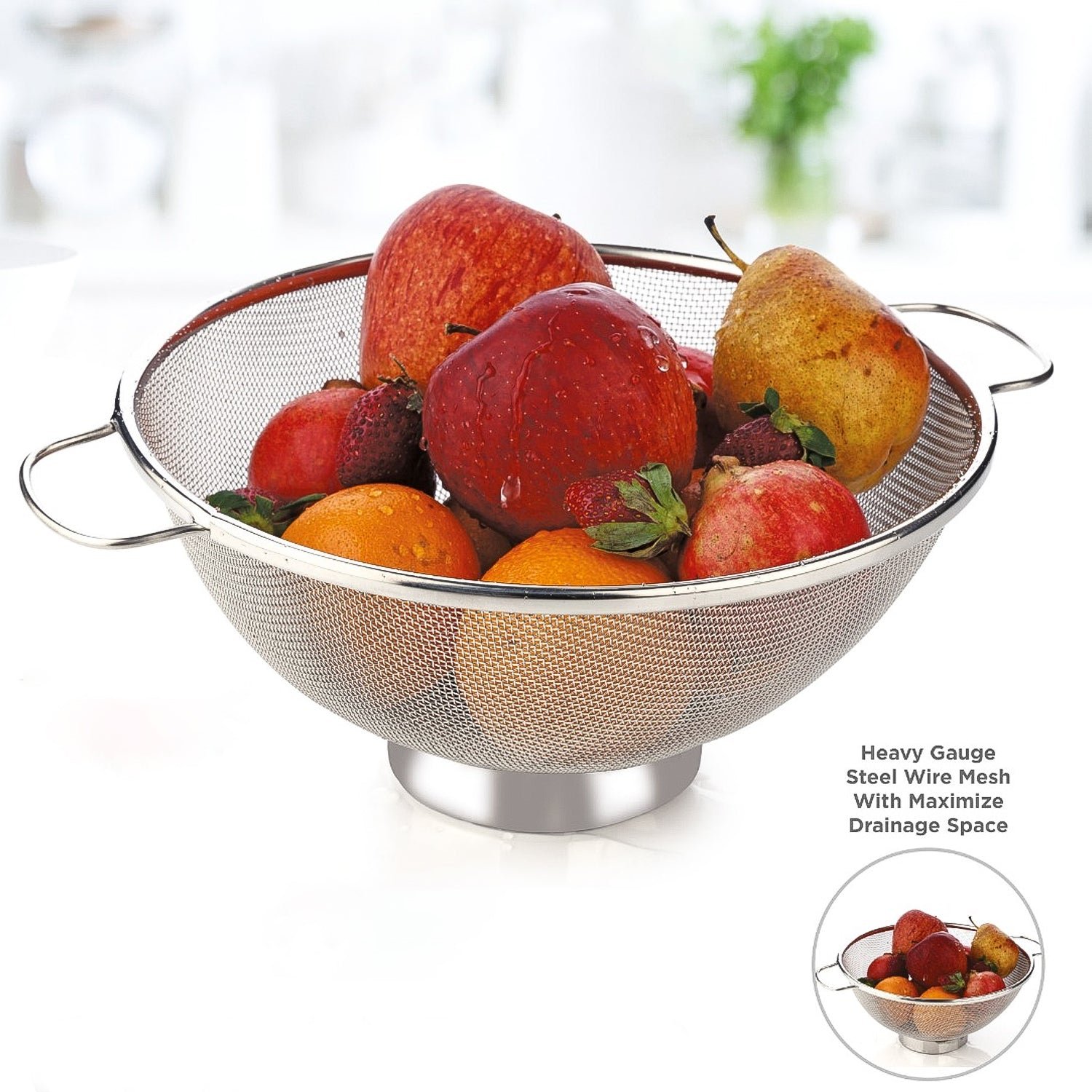 Apex Stainless Steel Mesh Colander - Image 6