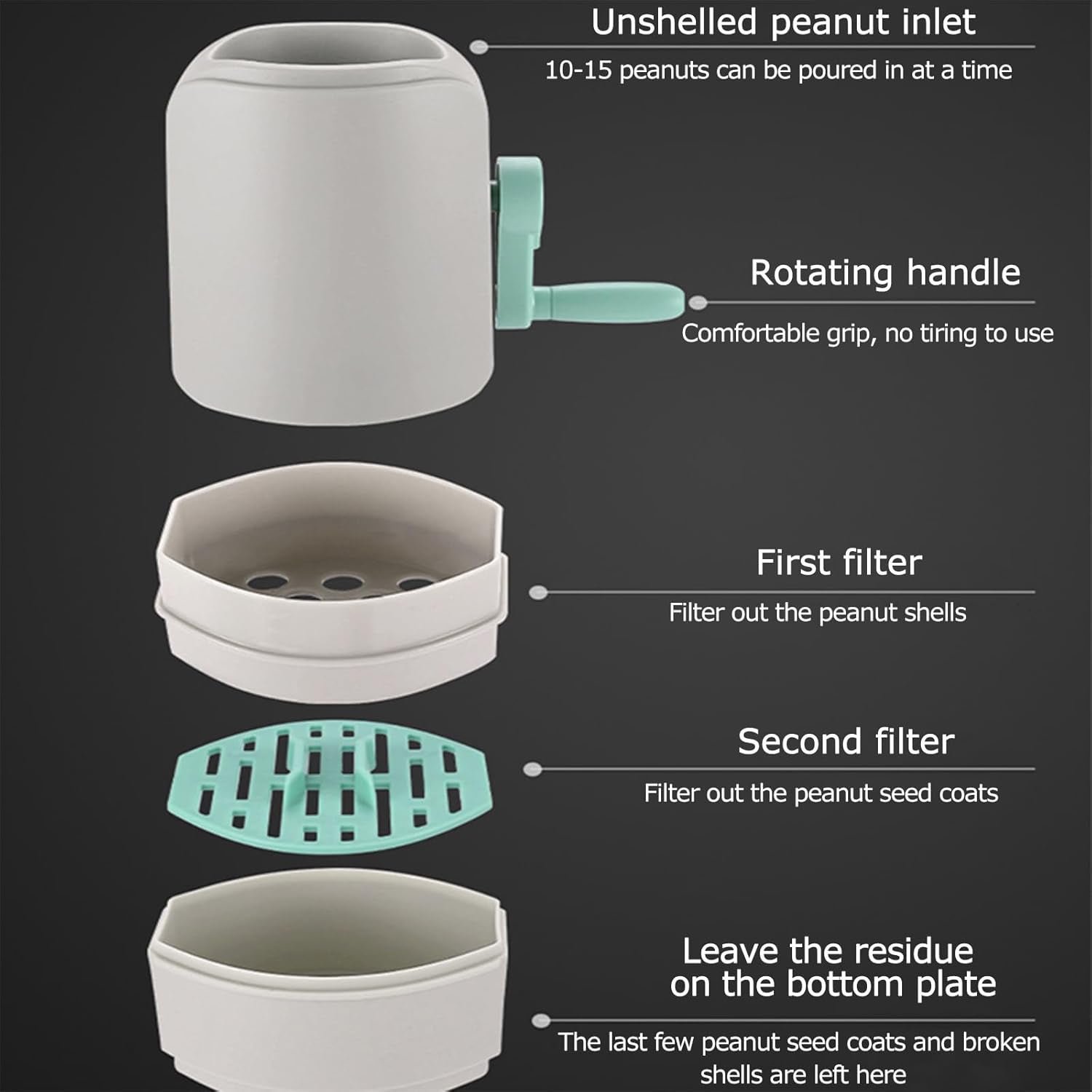 Manual Hand-Crank Peanut Sheller Machine - Image 6