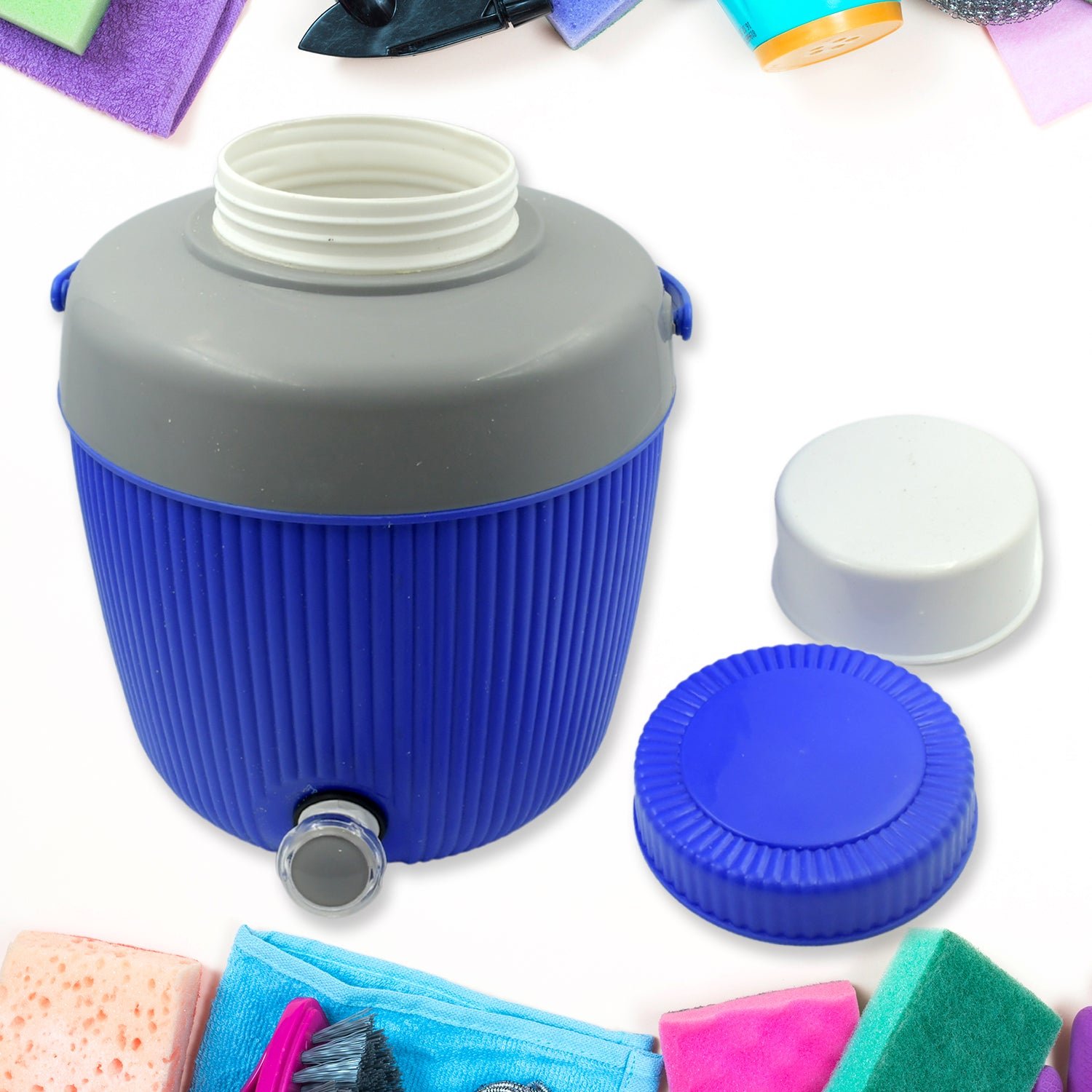 Insulated Water Jug, Insulated Plastic Water Jug with a Sturdy Handle, Water Jug Camper with Tap Plastic Insulated Water Storage Cool Water Storage for Home & Travelling (6000 ML) - Image 7