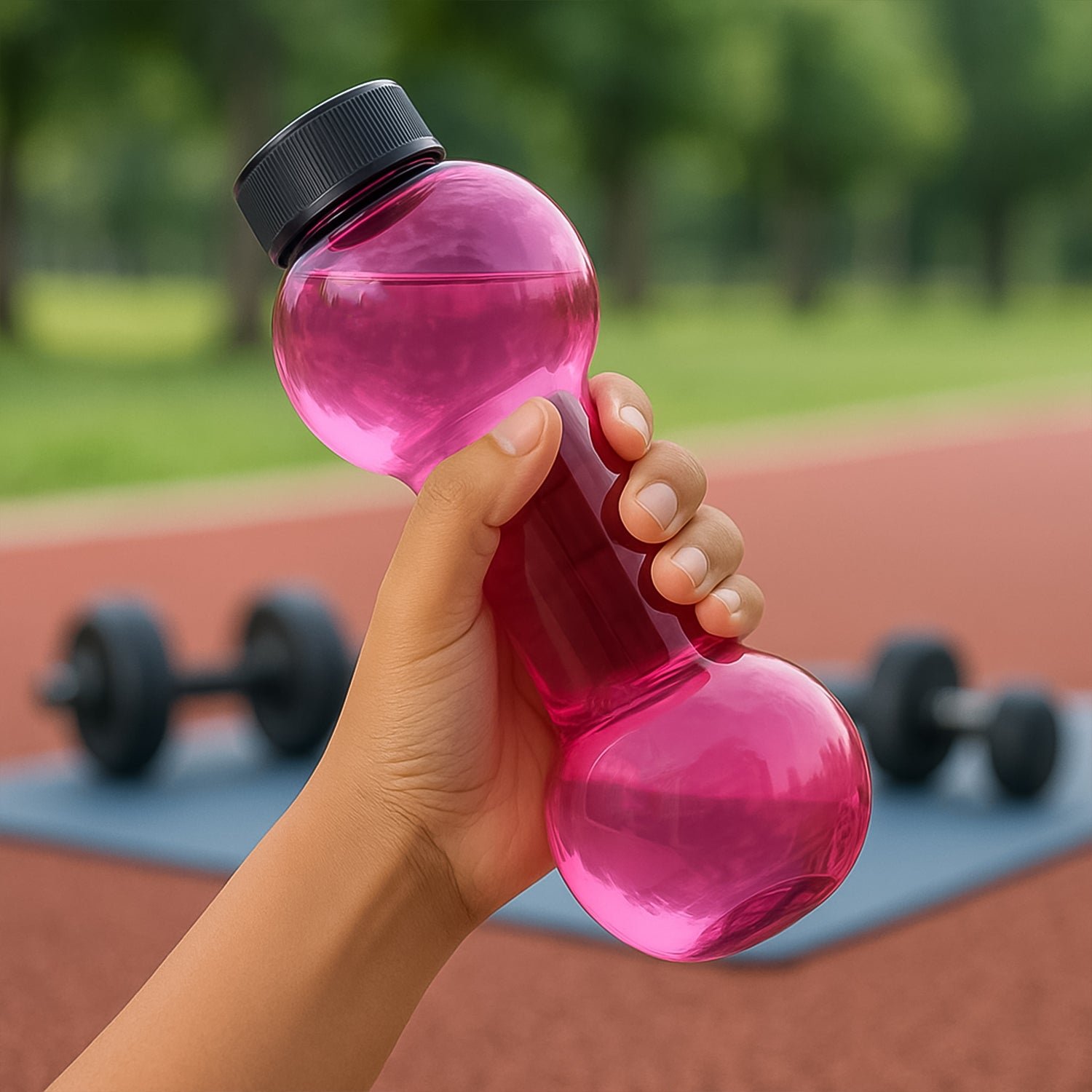 Plastic water Dumbbells Bottle - Image 4
