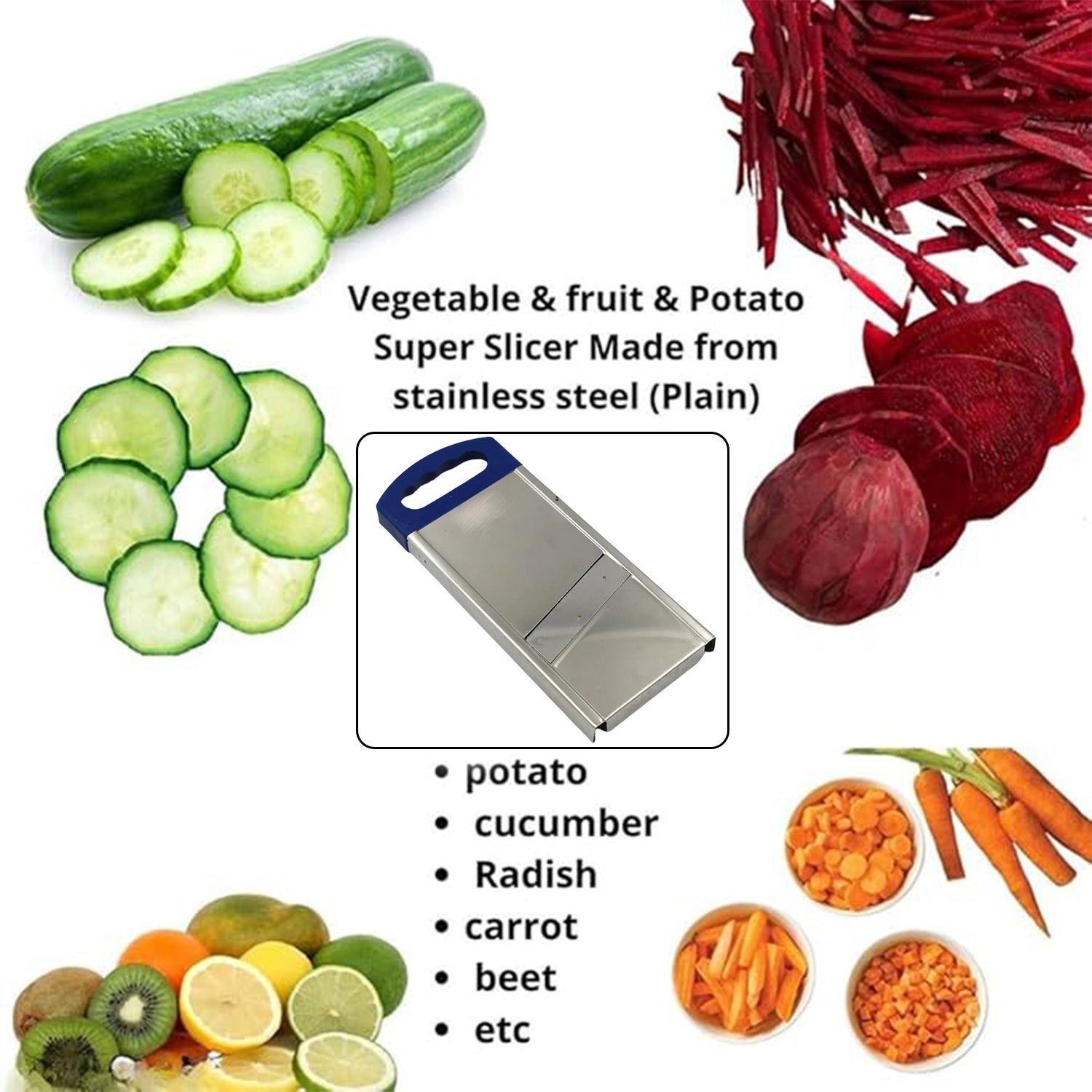 Plain Potato Slicer – Essential Kitchen Tool for Effortless Potato Cutting & Slicing - Image 6