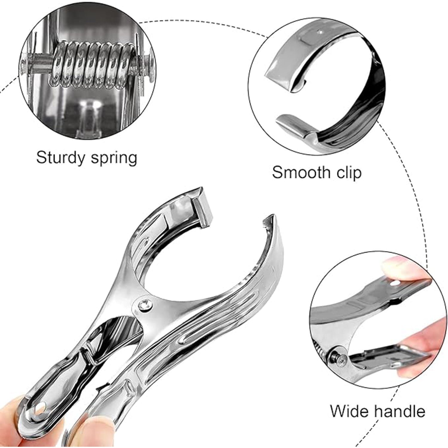 Stainless Steel Clothes pins Beach Towel Clips (10 Pcs Set) - Image 7