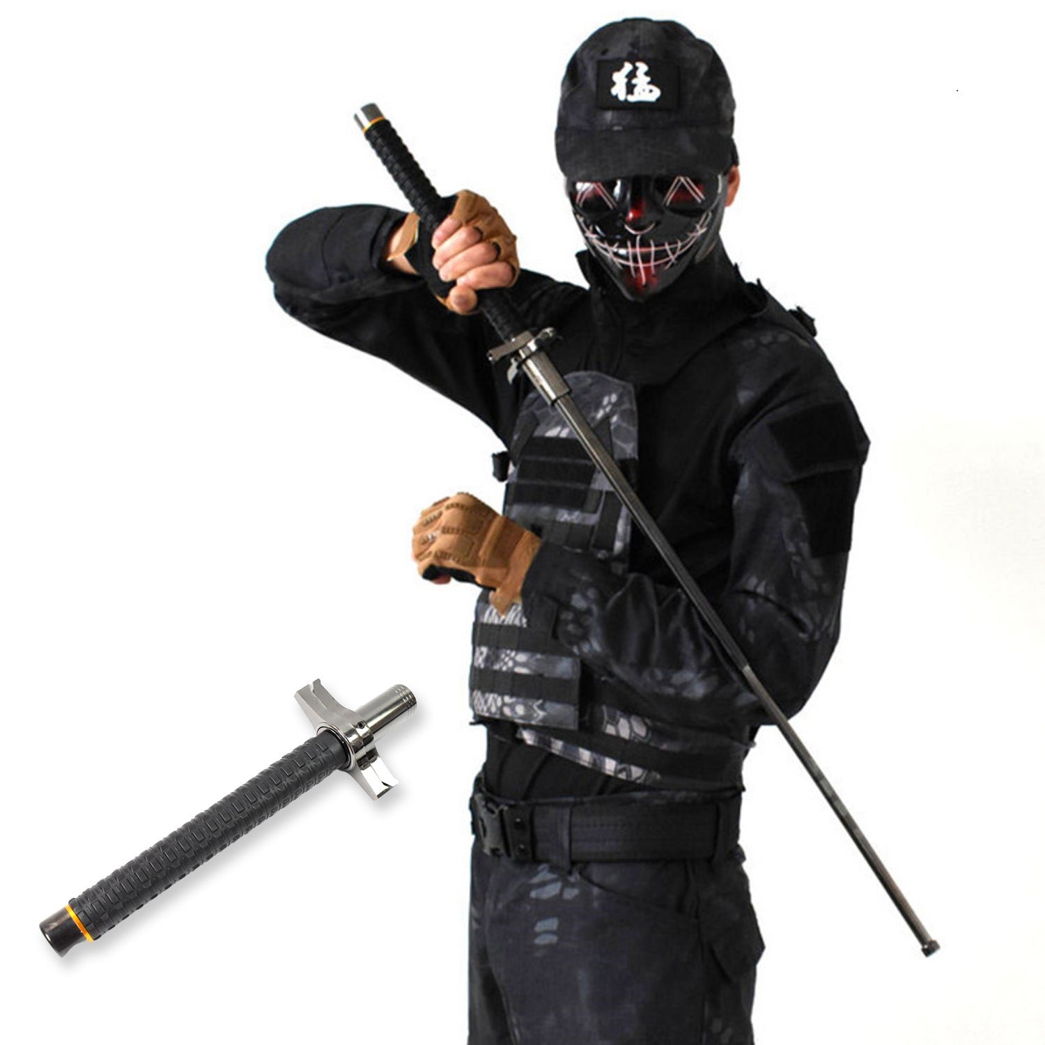 Lightweight Folding Walking Sticks with Nylon Bag Cover (76 Cm) - Image 6