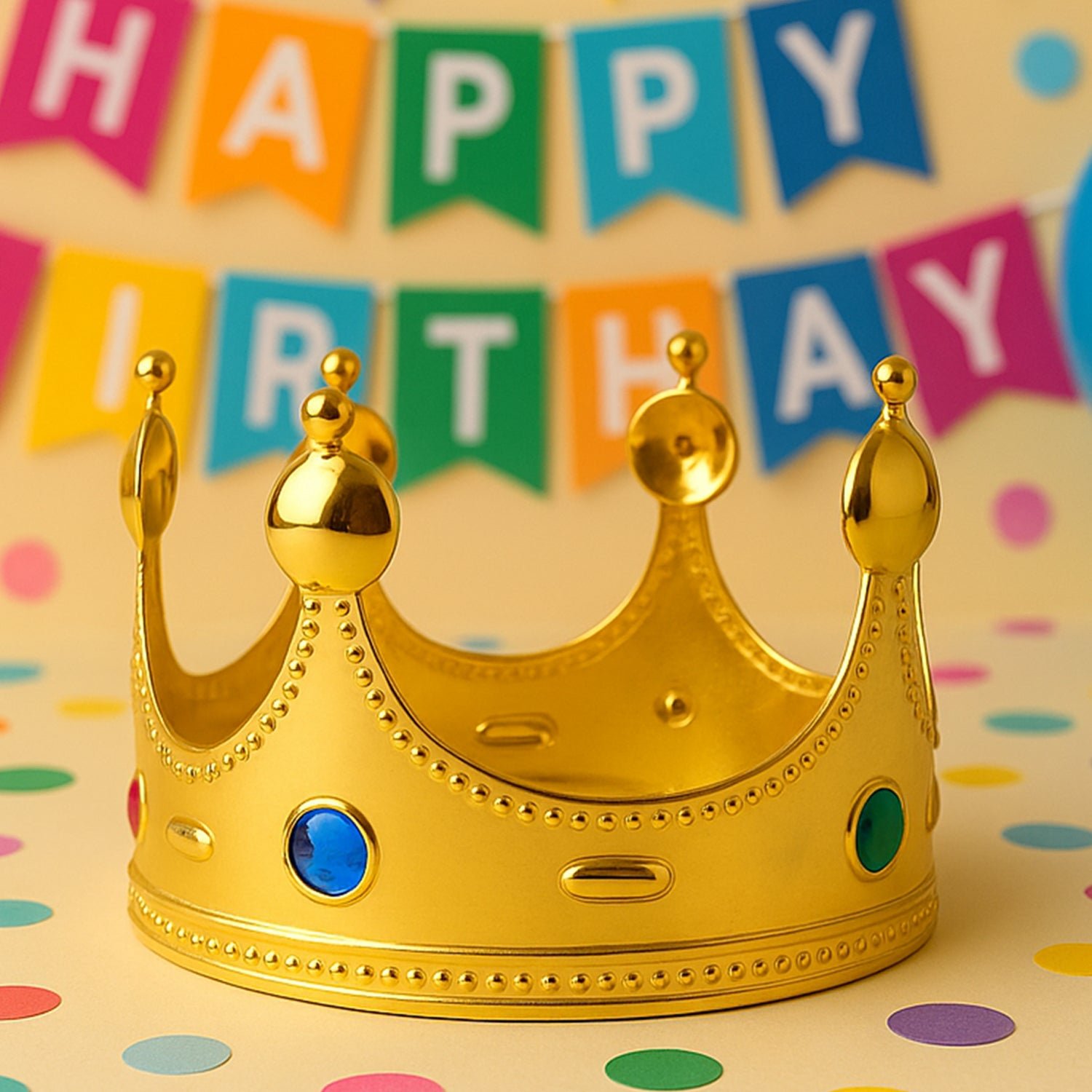 Emperor Style Golden Crown