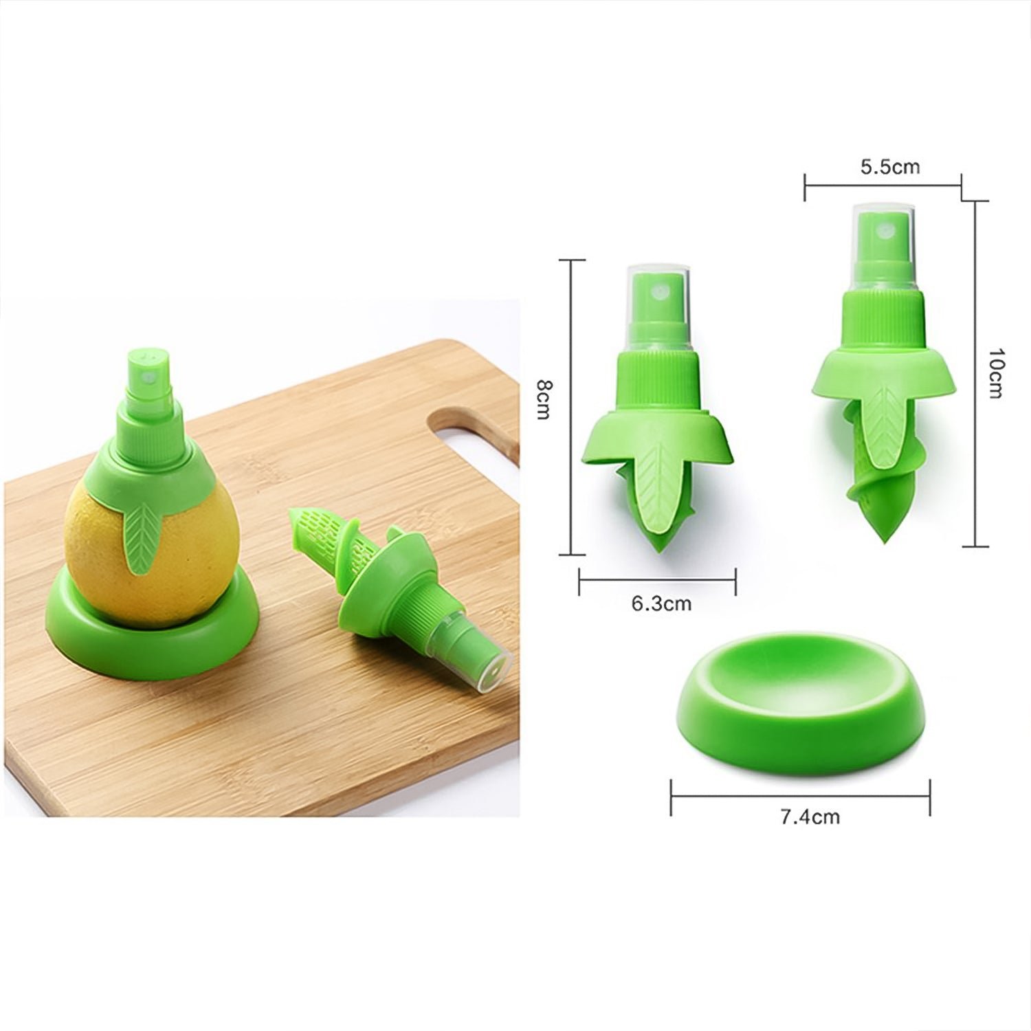 Creative Lemon Sprayer Fruit Juice Citrus Lime Juicer (3 Pcs Set) - Image 6