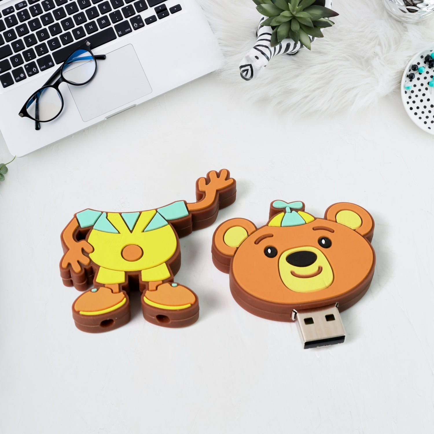 Portable Cartoon Shape Silicone USB Pen drive / Flash disk (15 GB With Baby Rhymes Song / 1 Pc) - Image 7