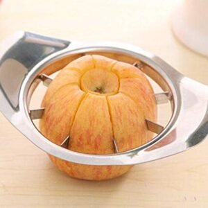 Durable 8-blade apple slicer with ergonomic handle