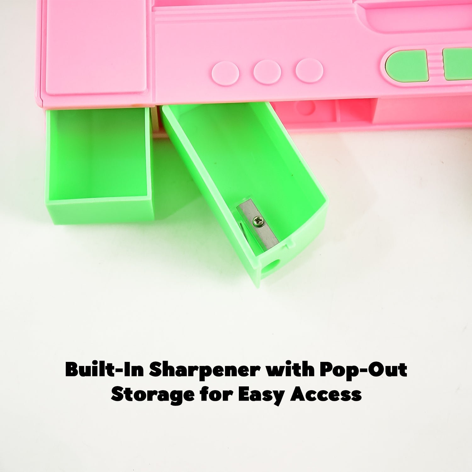 Multi Purpose Gadget Jumbo Pencil Box Compass Jumbo 2 Side Slot Geometry Box Compass Use School , Traveling & Studio - Image 4