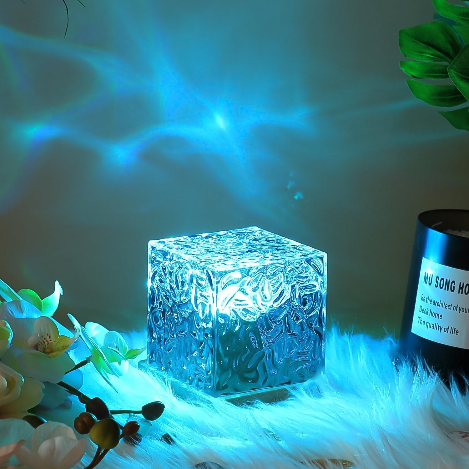 Ocean Wave Projector Lamp, 3D Water Wave LED Night Light, Water Ripple Night Lamp With Remote - Image 4