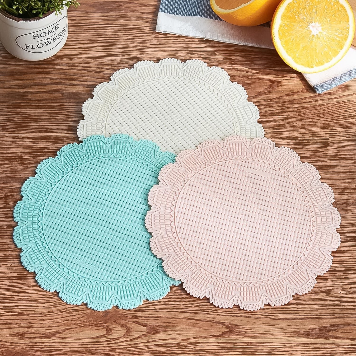 Silicone Round Heat Resistant Mat (2 Pc Set) - Image 6
