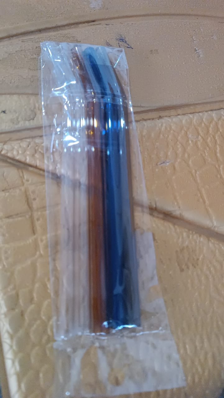 Reusable Glass Straws Clear Glass Drinking Straw (5 pcs Set) - Image 7