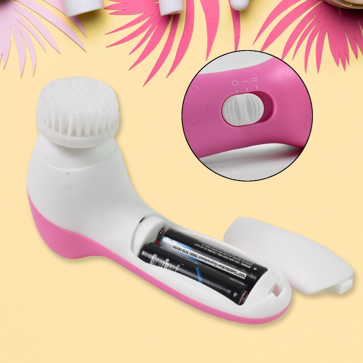 Facial Beauty Brush, Face Massager (1 Pc / With 2 AA Battery Included) - Image 6