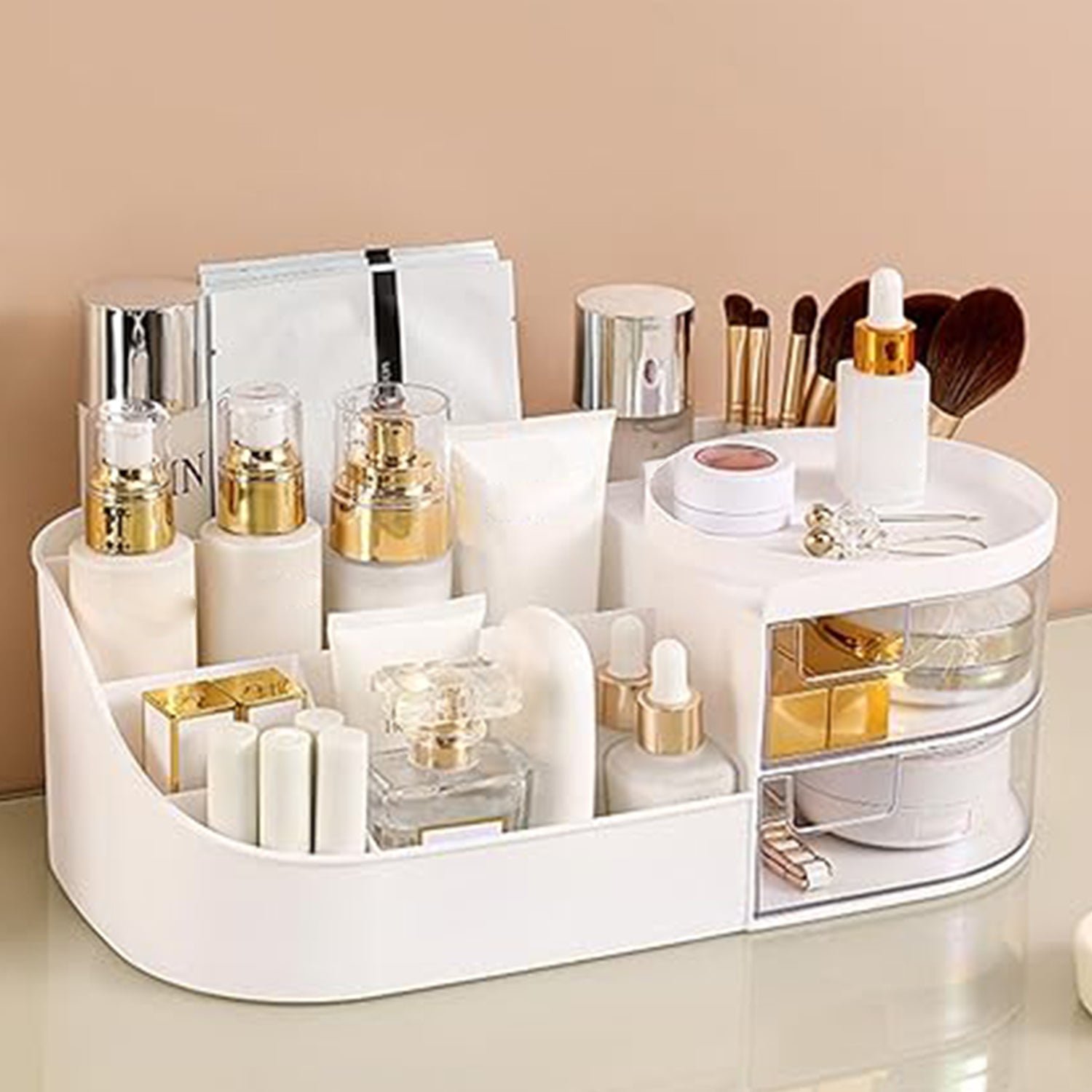 Multi-Functional Plastic Vanity Storage Box - Image 6