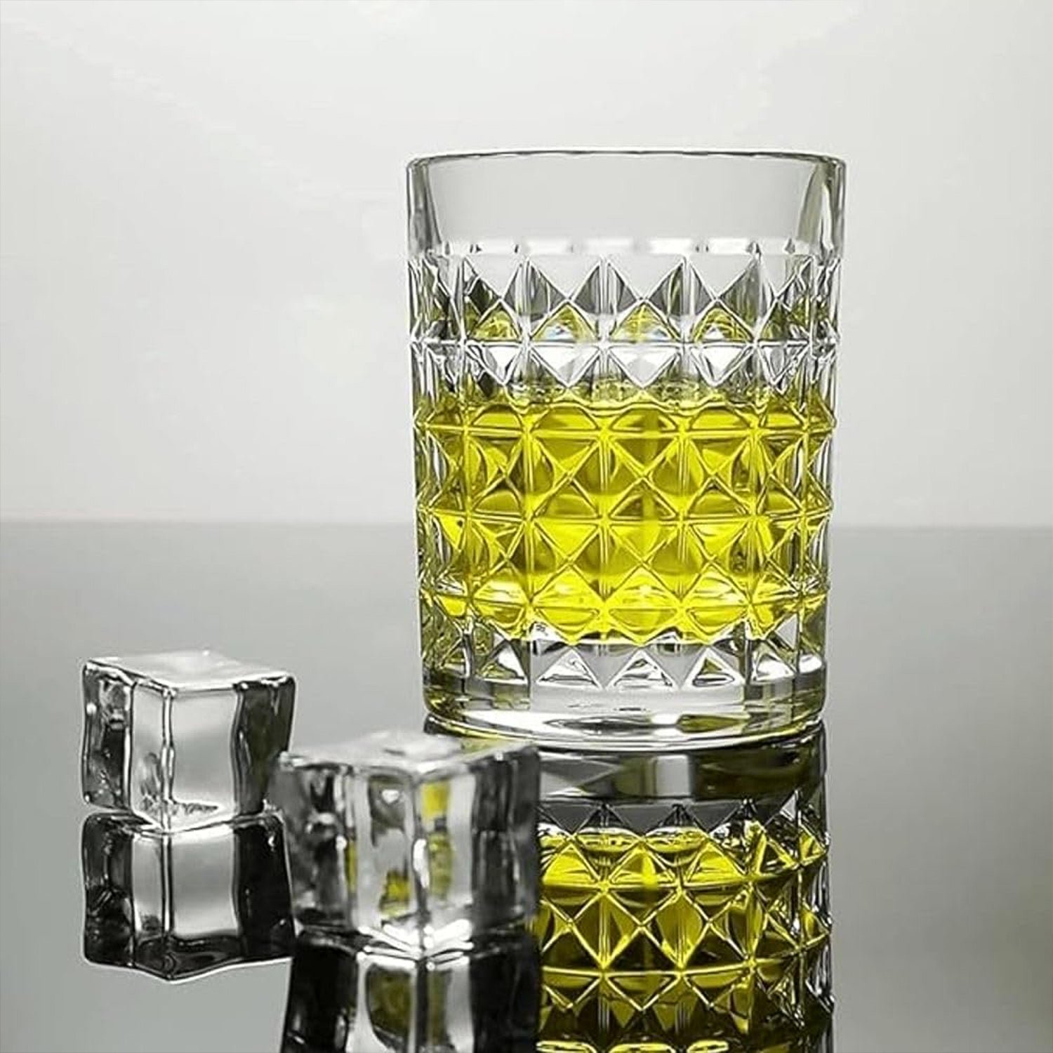 Premium Crystal-Style Glass Tumbler Set (6 Pc / 210 ML) - Image 8