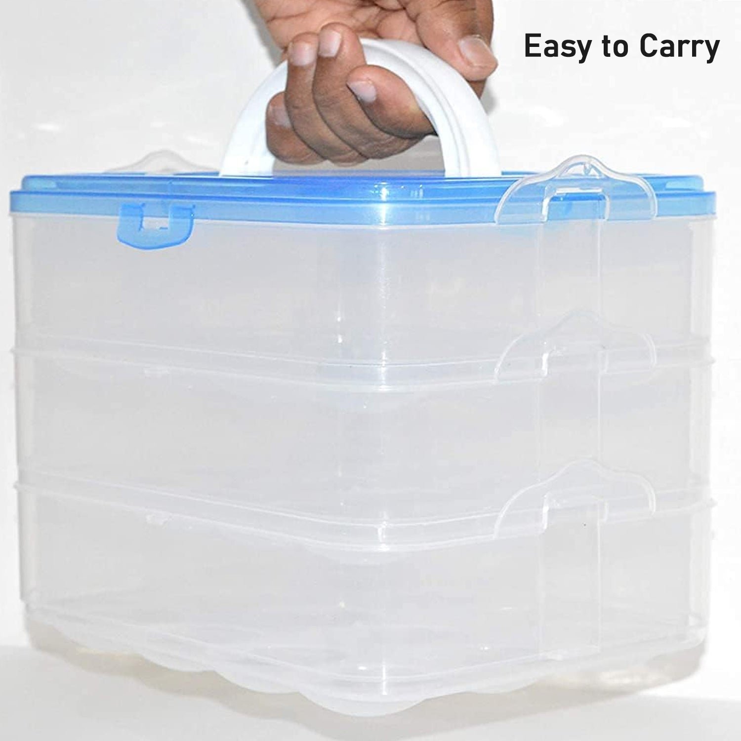 3-Layer Plastic Refrigerator Egg Storage Box (36 Grid) - Image 6