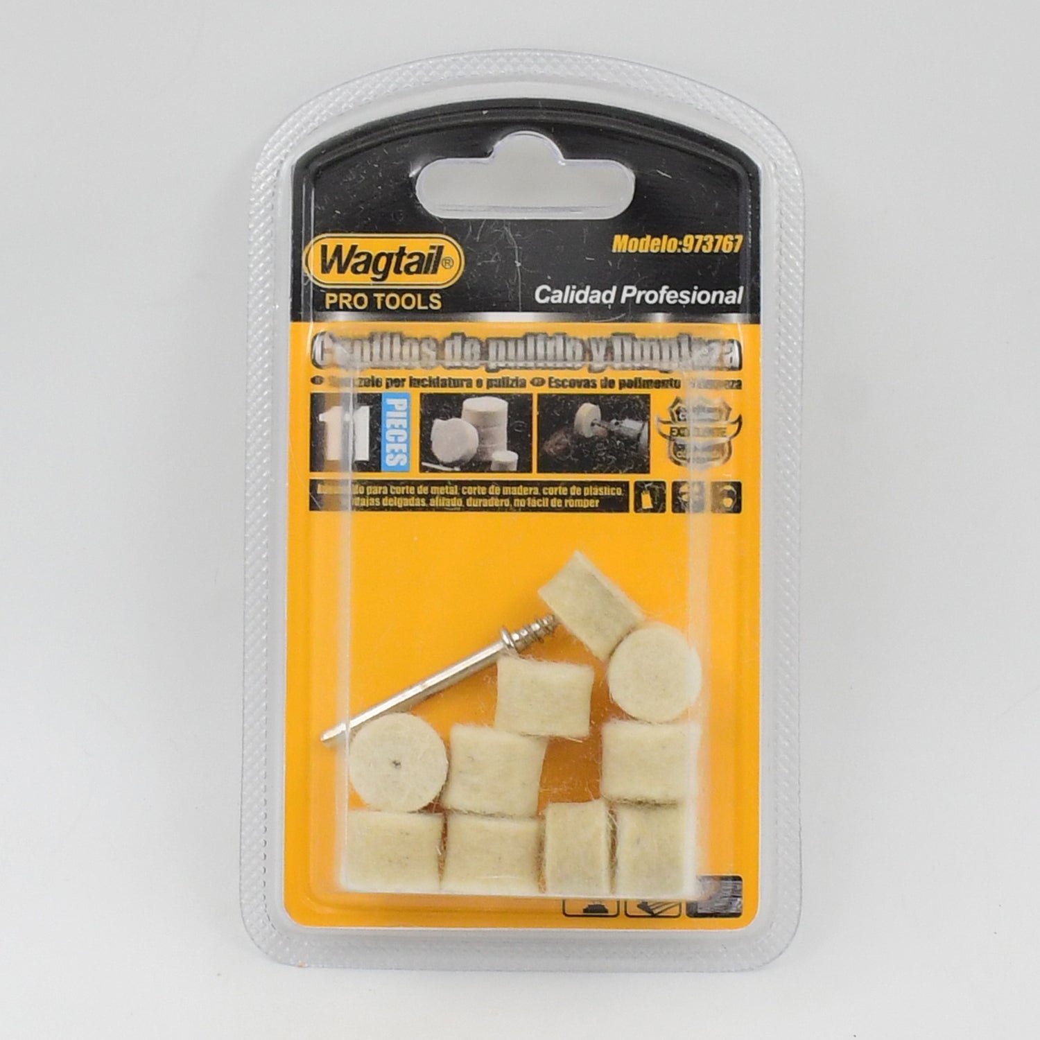 Rotary Tool Accessory Wool Felt Polishing Pad Felt (11 Pcs Set) - Image 6