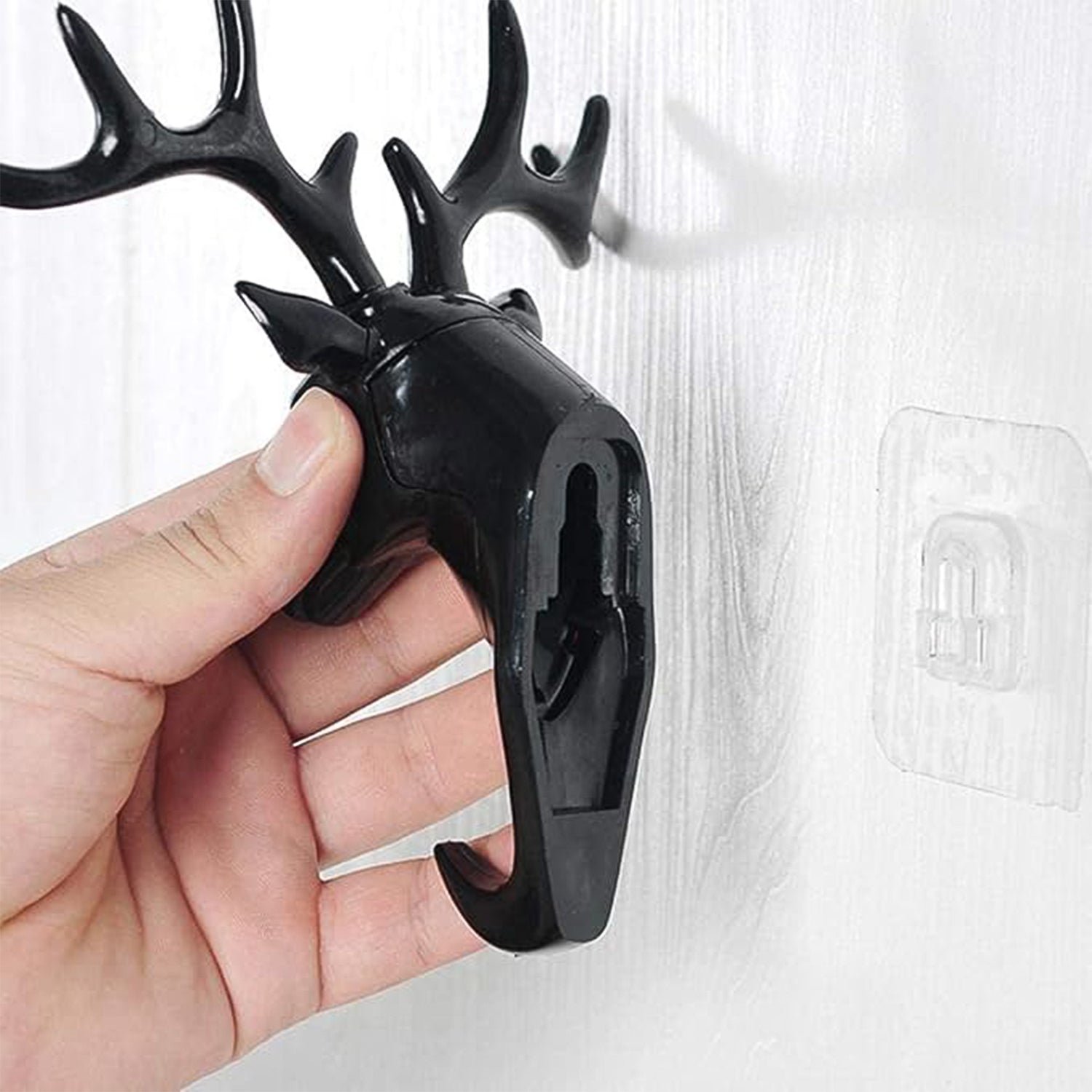 Deer Head Self Adhesive Wall Door Hook Hanger - Image 5
