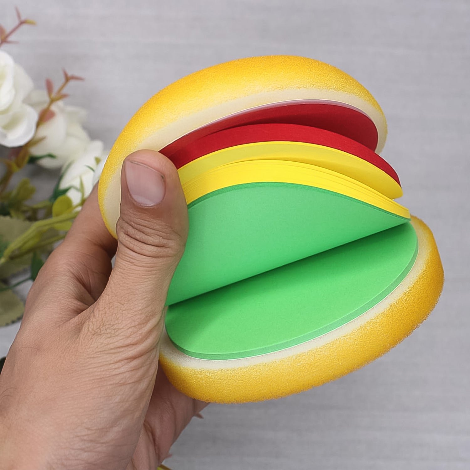 Burger Shaped Note / Sticky Notes / Memo Notes, Unique Mini Notes (Multicolor) - Image 6
