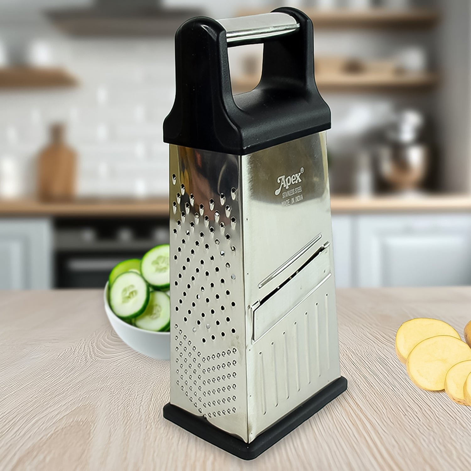 Apex 5-in-1 Master Stainless Steel Multipurpose Slicer and Grater - Image 6