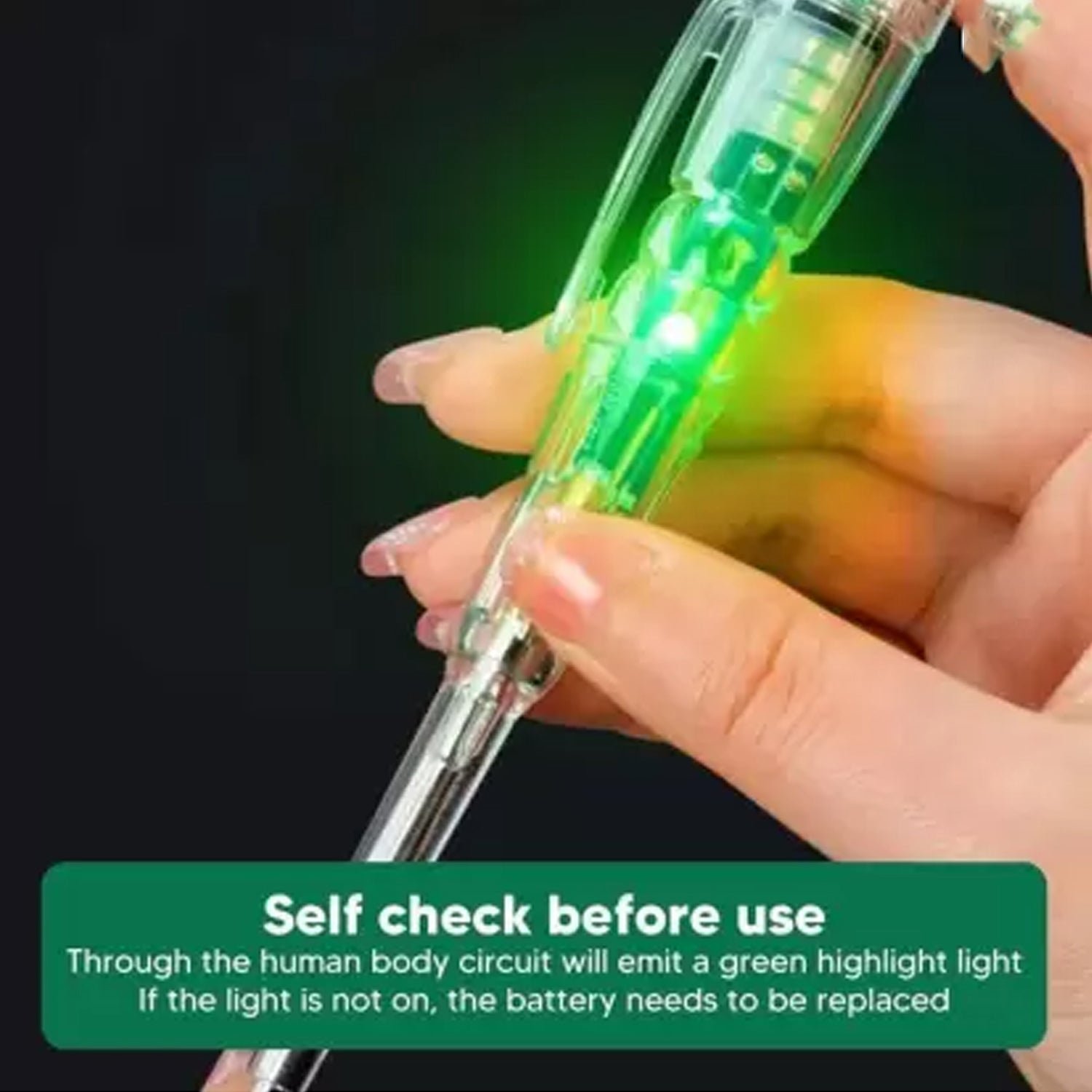 Electrical Detector Slotted Screwdriver With Small Batteries (1 Pc) - Image 7