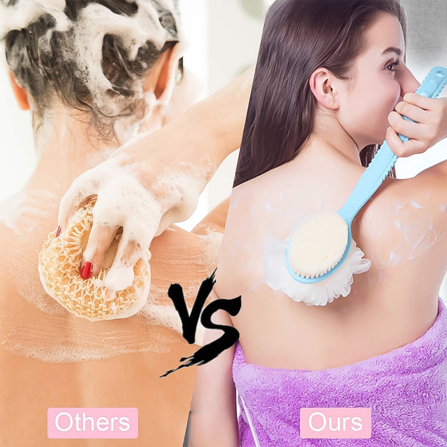 2in1 Bath Brush With Long Handle - Image 6