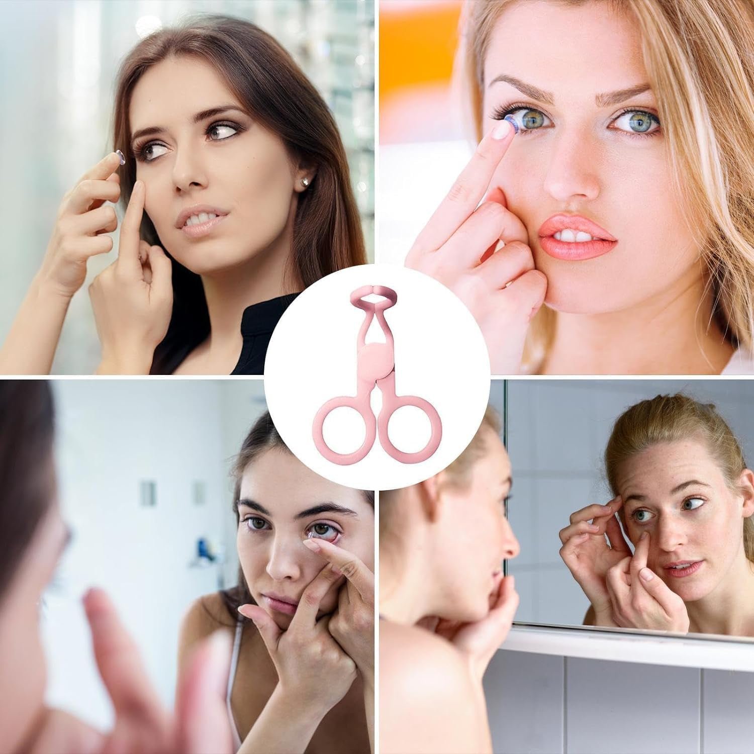 Plastic Ergonomic Women Eye Care Contact Lenses Inserter Remover Tool (1 Pc) - Image 7