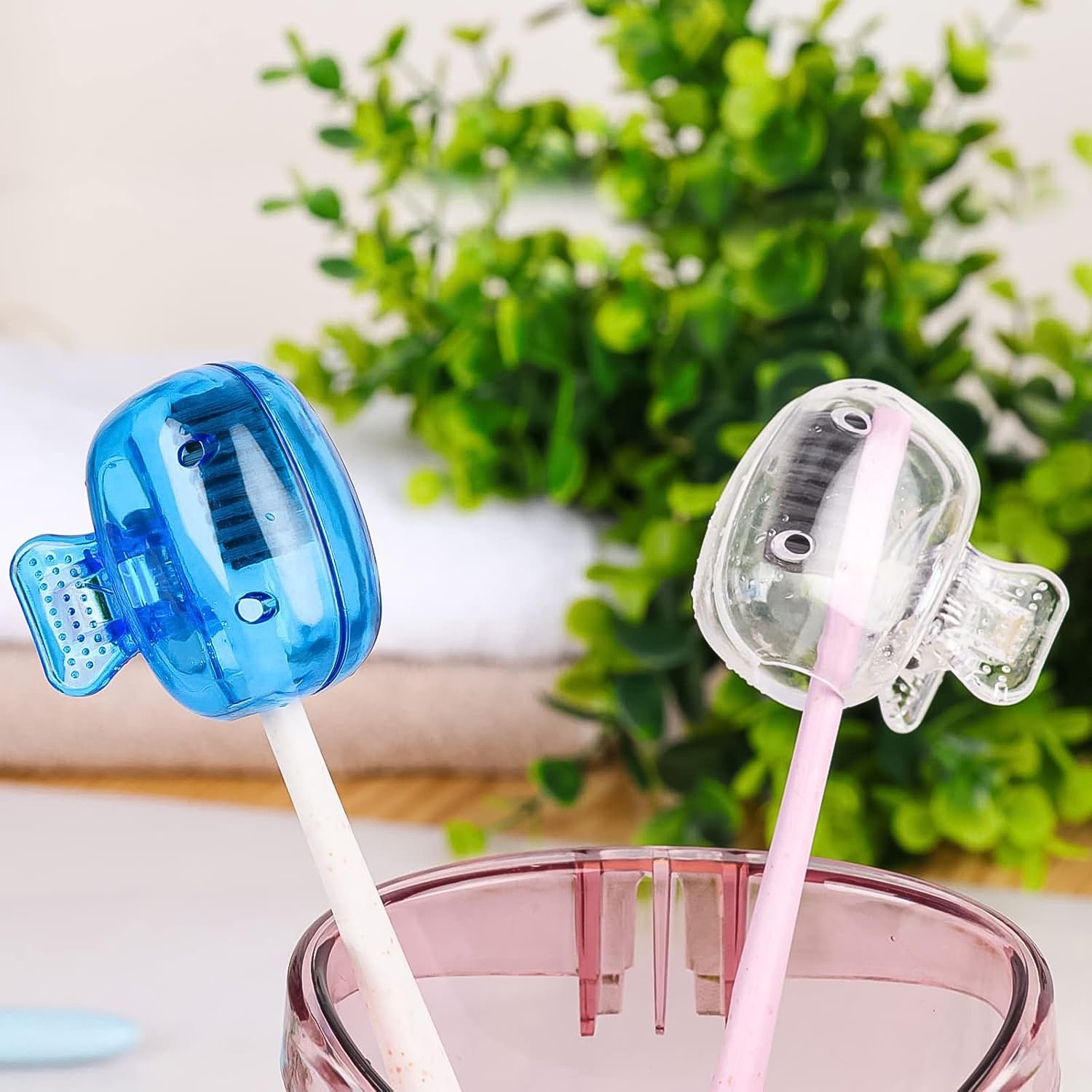 Plastic Toothbrush Head Cover Cap (1 Pc) - Image 6