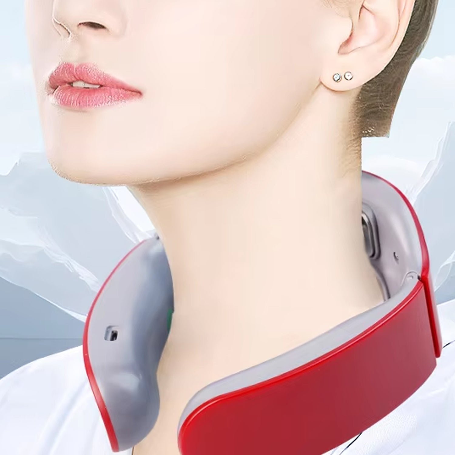 4 Heads Smart Electric Neck and Back Pulse Massager (1 Pc / Mix Design) - Image 6