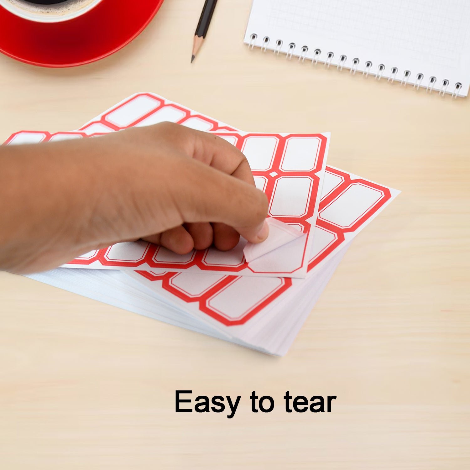 Multipurpose Writable Blank Label Sticker Sheets (50 Sheet) - Image 7