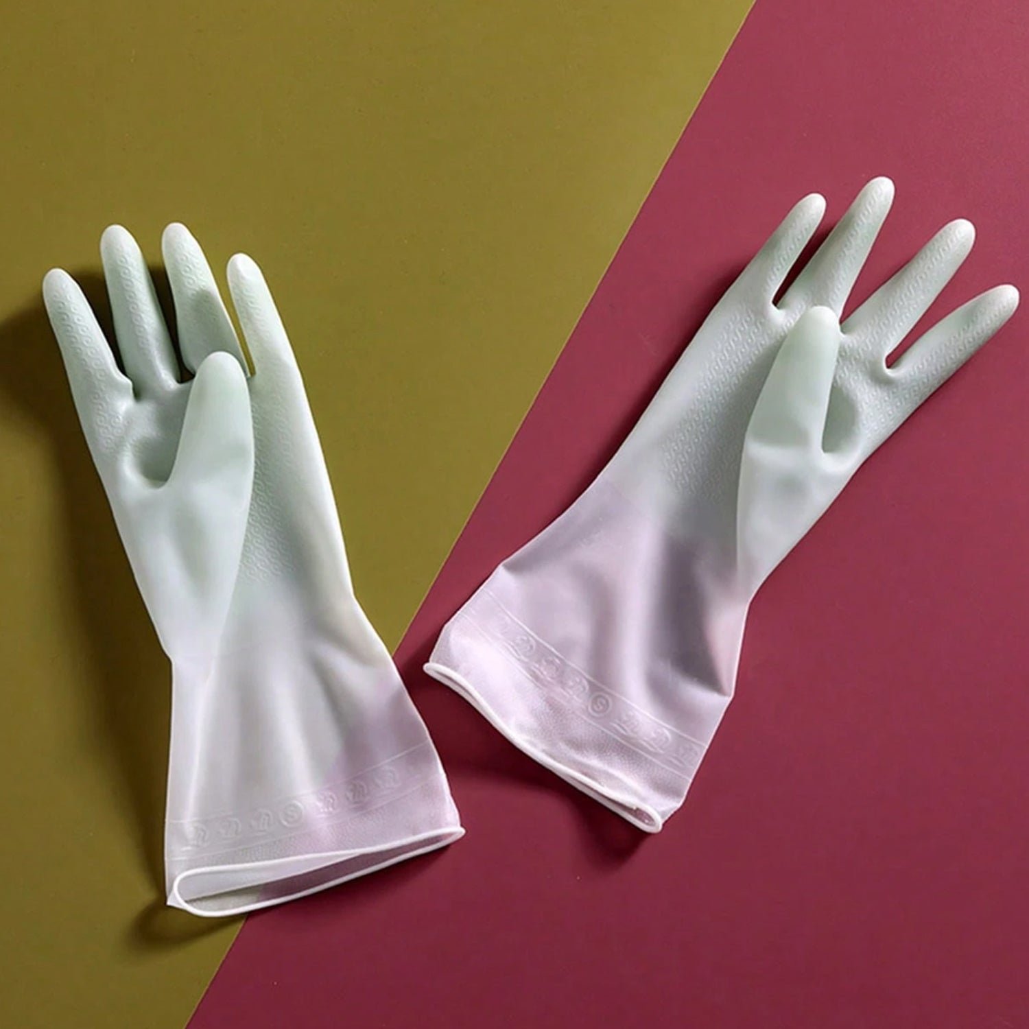 Latex Household Gloves (2 Pair / Mix Color) - Image 7