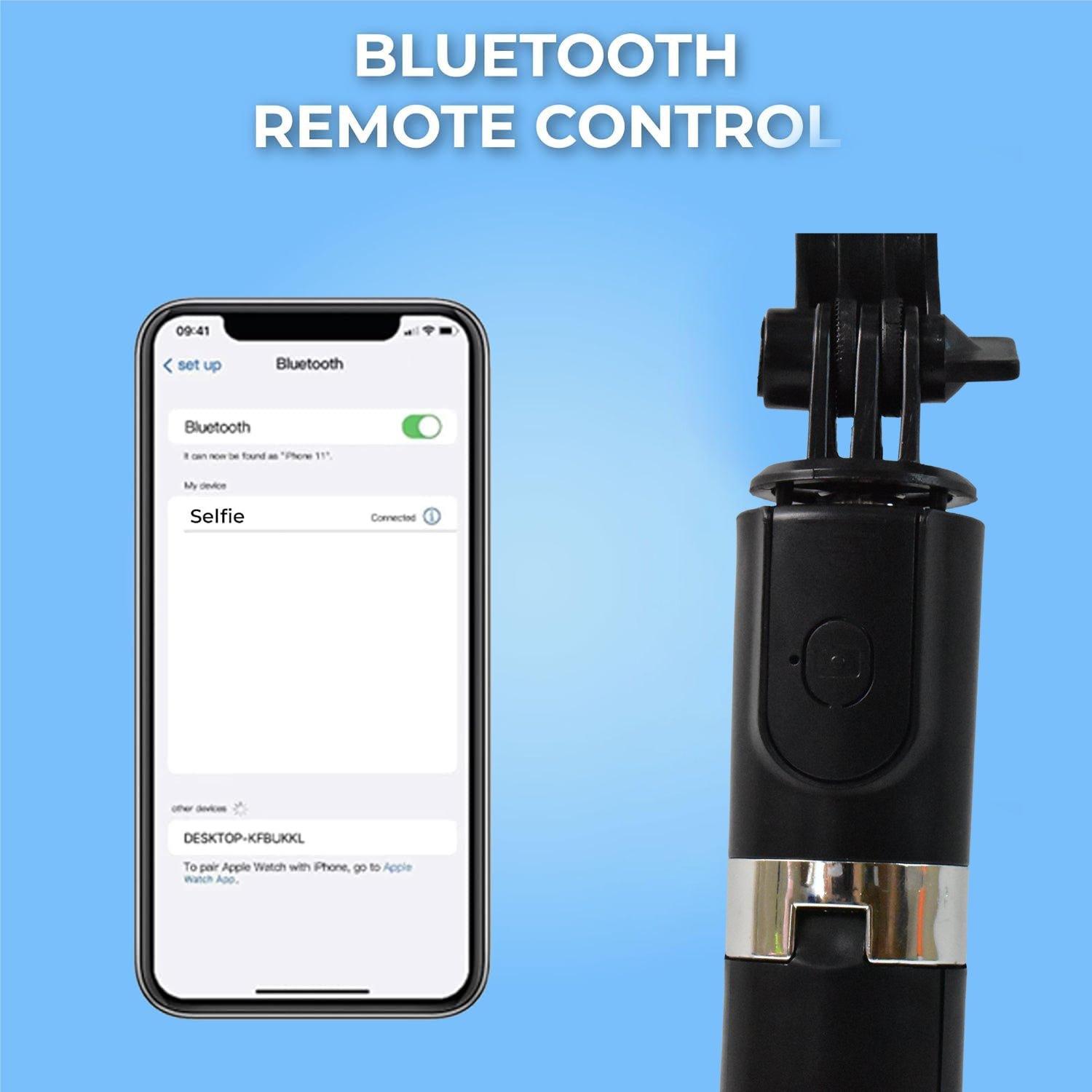 Selfie Stick with Tripod Stand (1 Pc / 160 Cm Long Approx) - Image 7