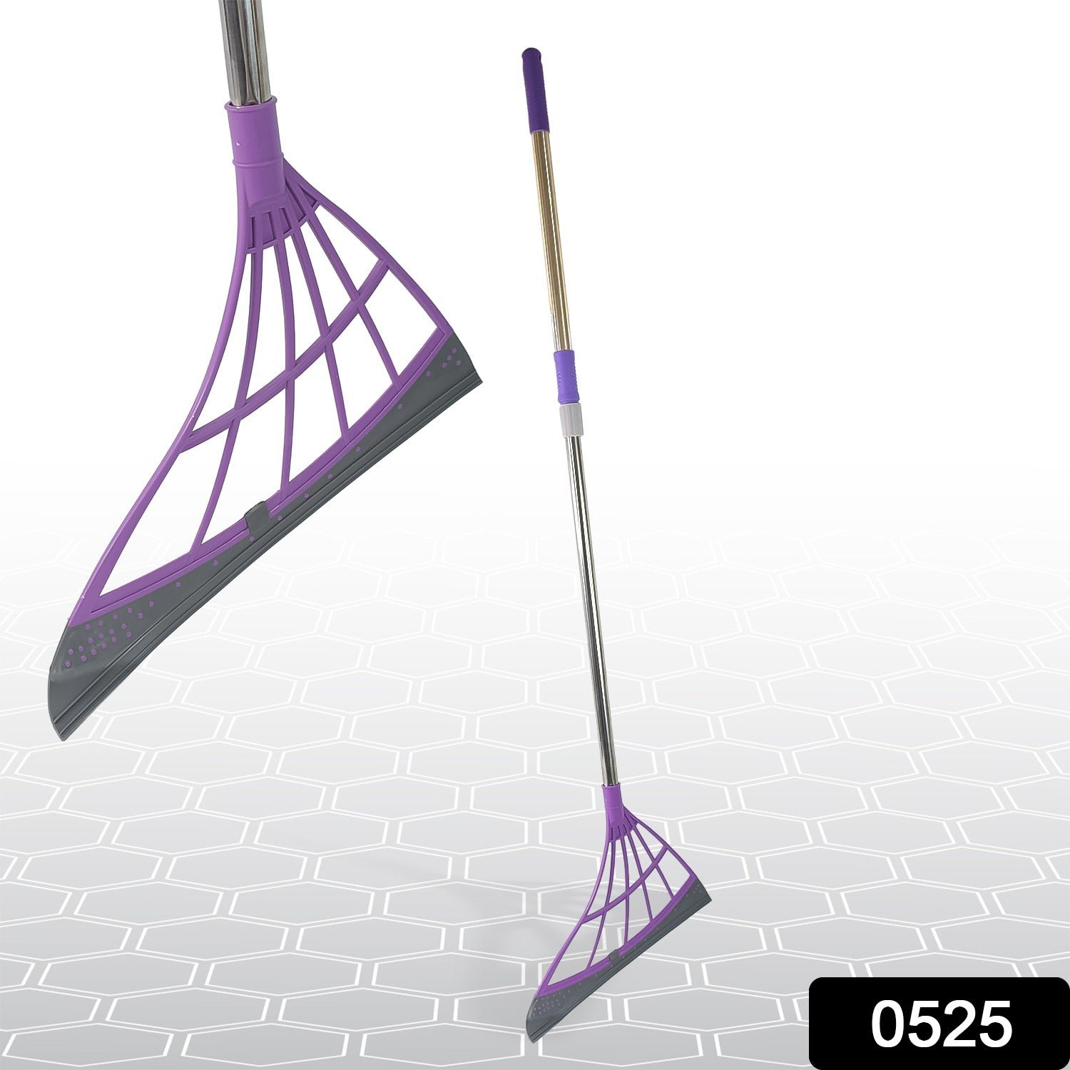 Durable Eco-Friendly Broom with Scraper - Image 2