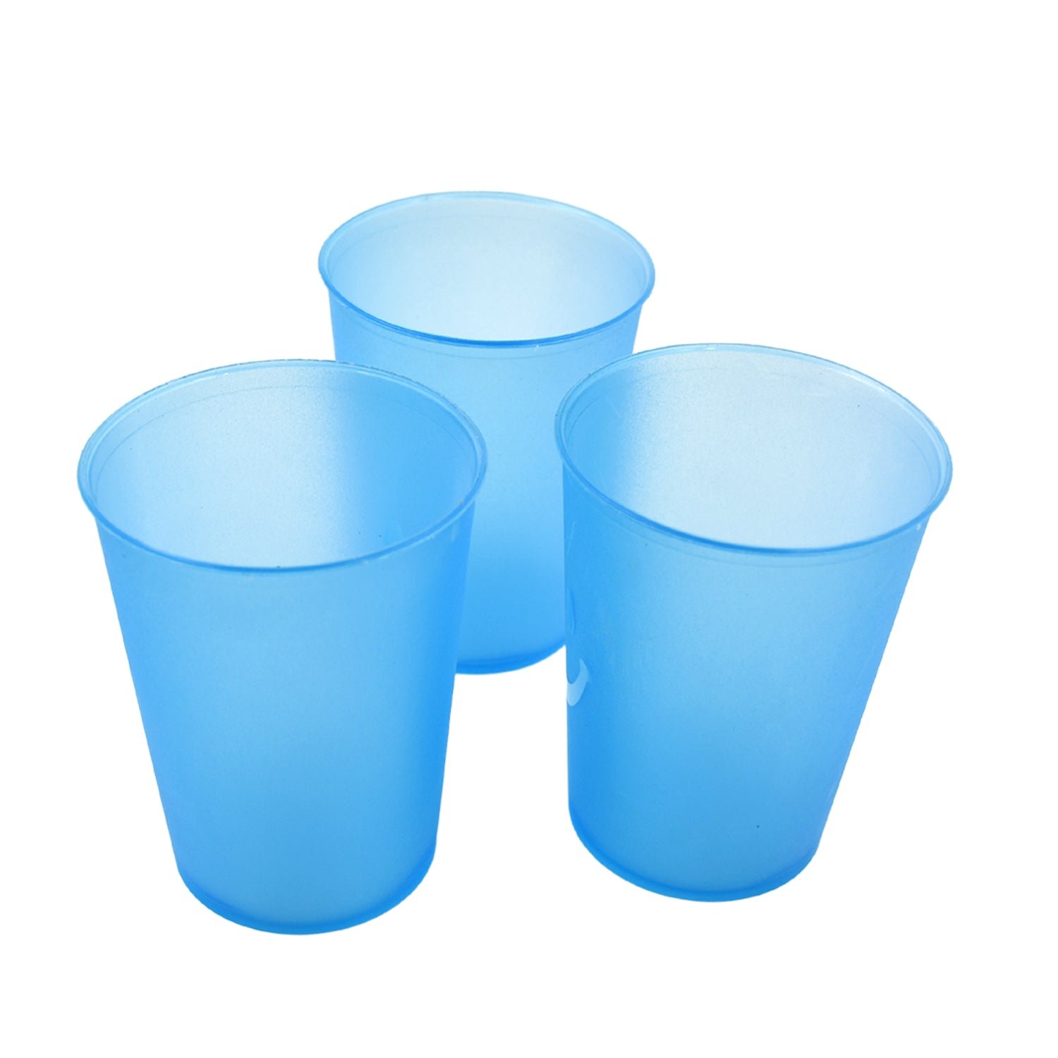 Reusable Plastic Drinking Tumblers - 4-Piece Transparent Water Cup Set for Kitchen & Dining - Image 4