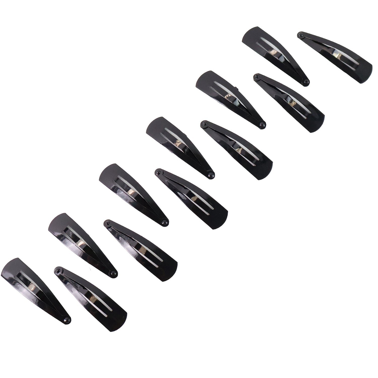 Metal Tik Tak Hair Clips (12 Pcs Set), Hair accessories - Image 5