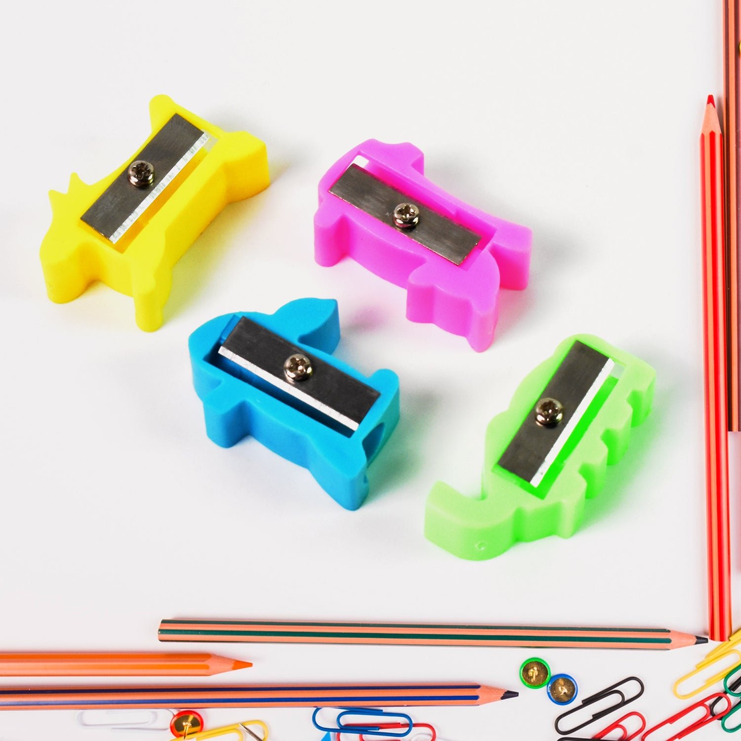 Plastic Small Cute Pencil Sharpener (1 Pc / Mix Design & Color) - Image 6